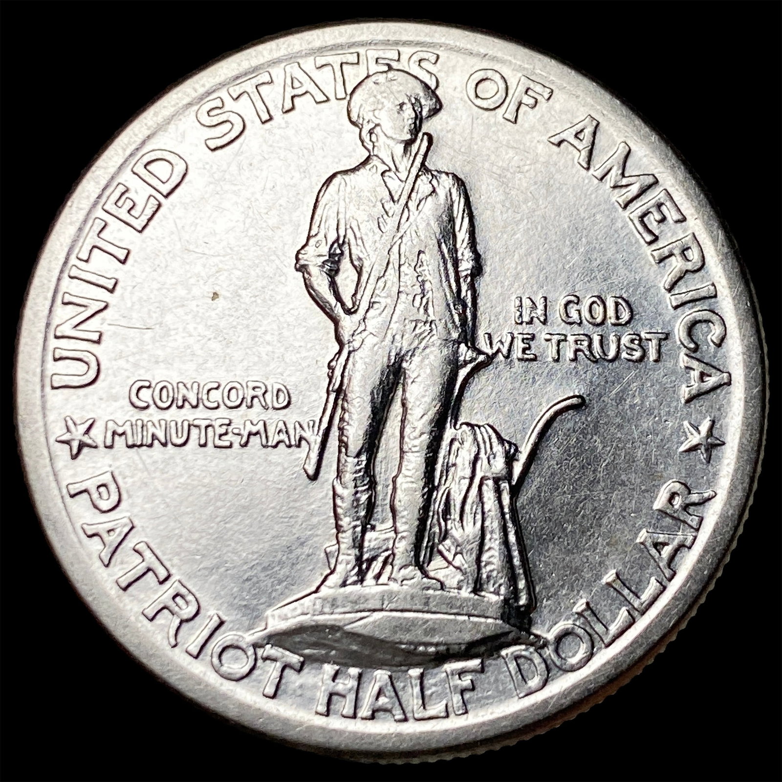 1925 Silver Lexington-Concord Half Dollar CLOSELY UNCIRCULATED: 1925 Silver Lexington-Concord Half Dollar CLOSELY UNCIRCULATED