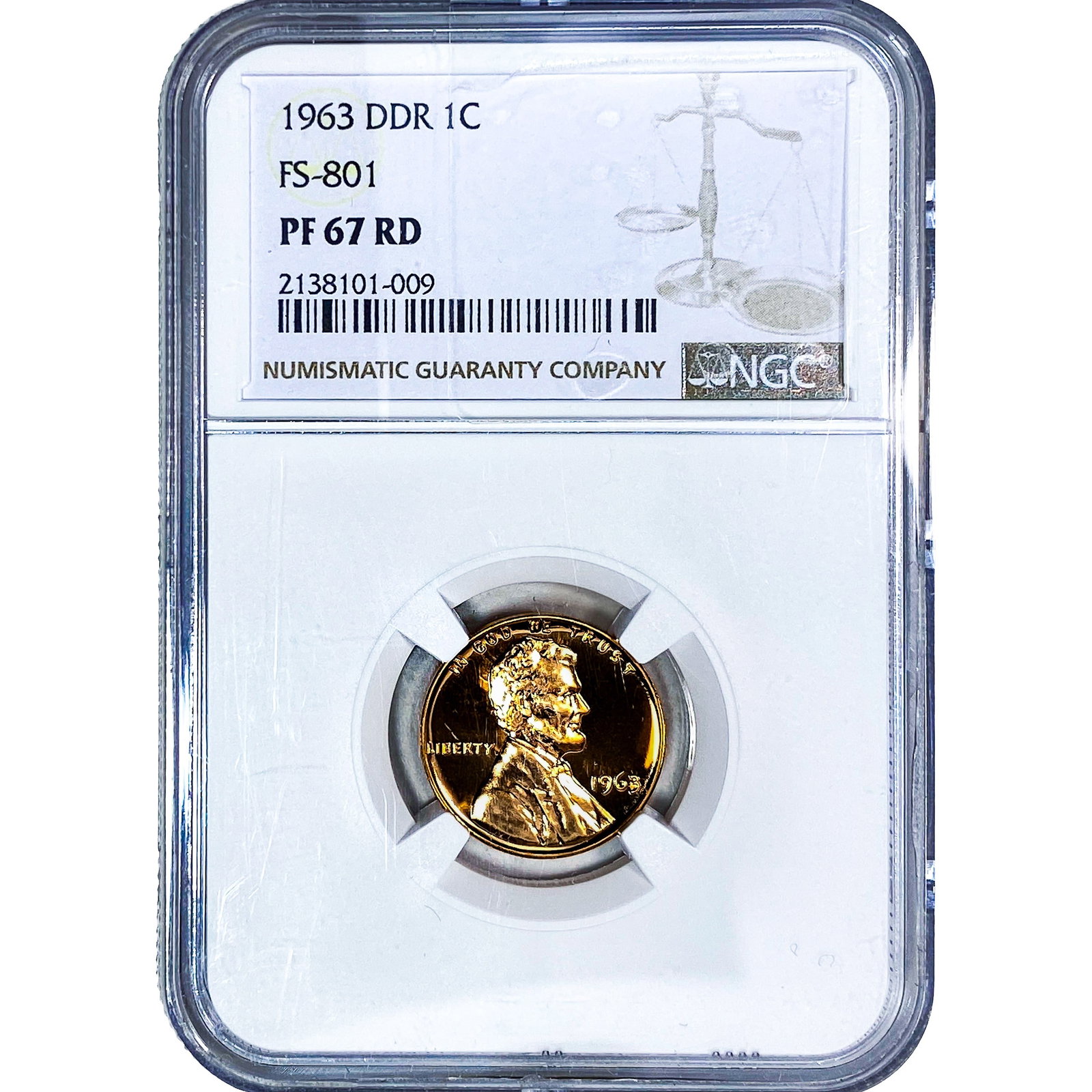 1963 Wheat Cent NGC PF67 RD DDR: 1963 Wheat Cent NGC PF67 RD DDR