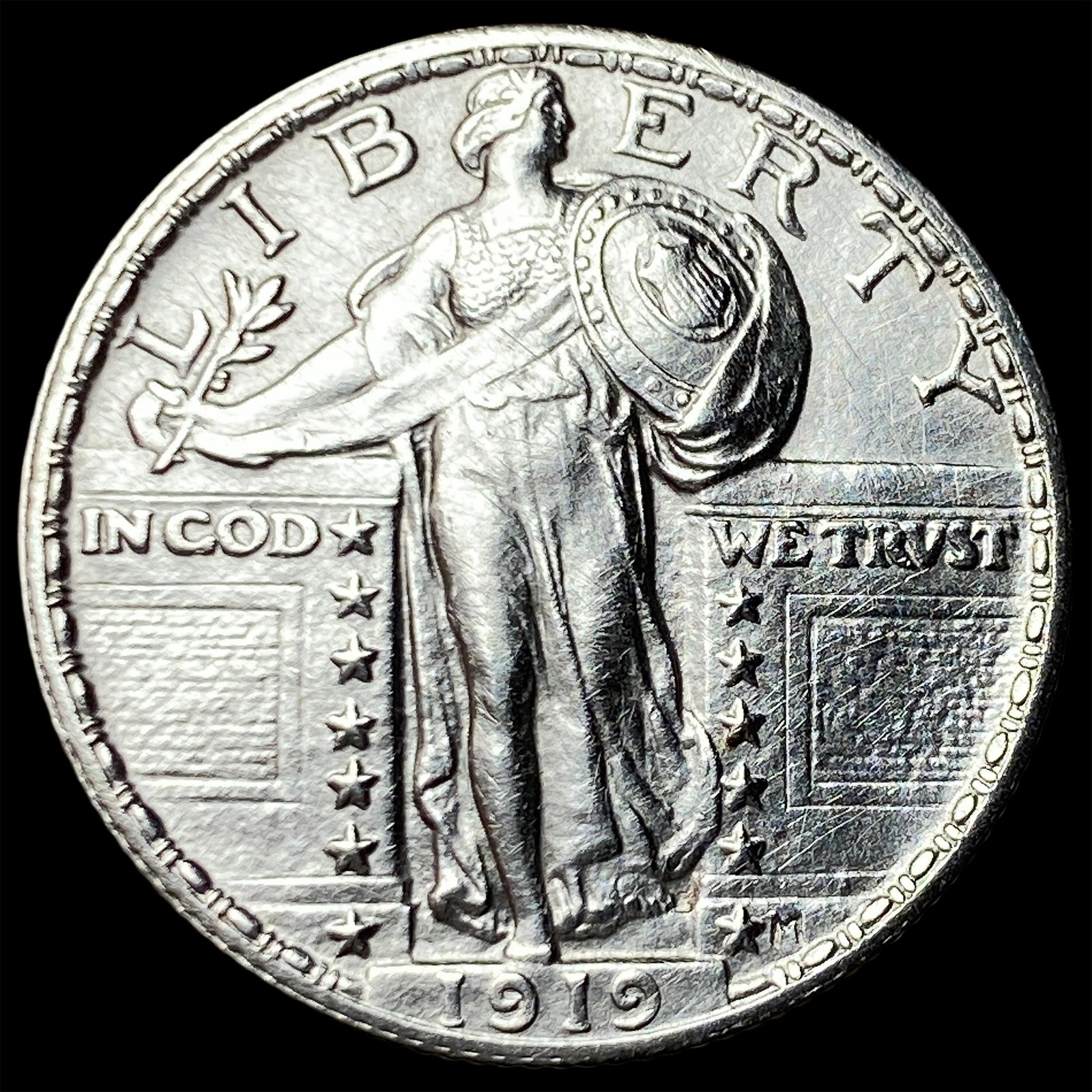 1919 Silver Standing Liberty Quarter UNCIRCULATED: 1919 Silver Standing Liberty Quarter UNCIRCULATED
