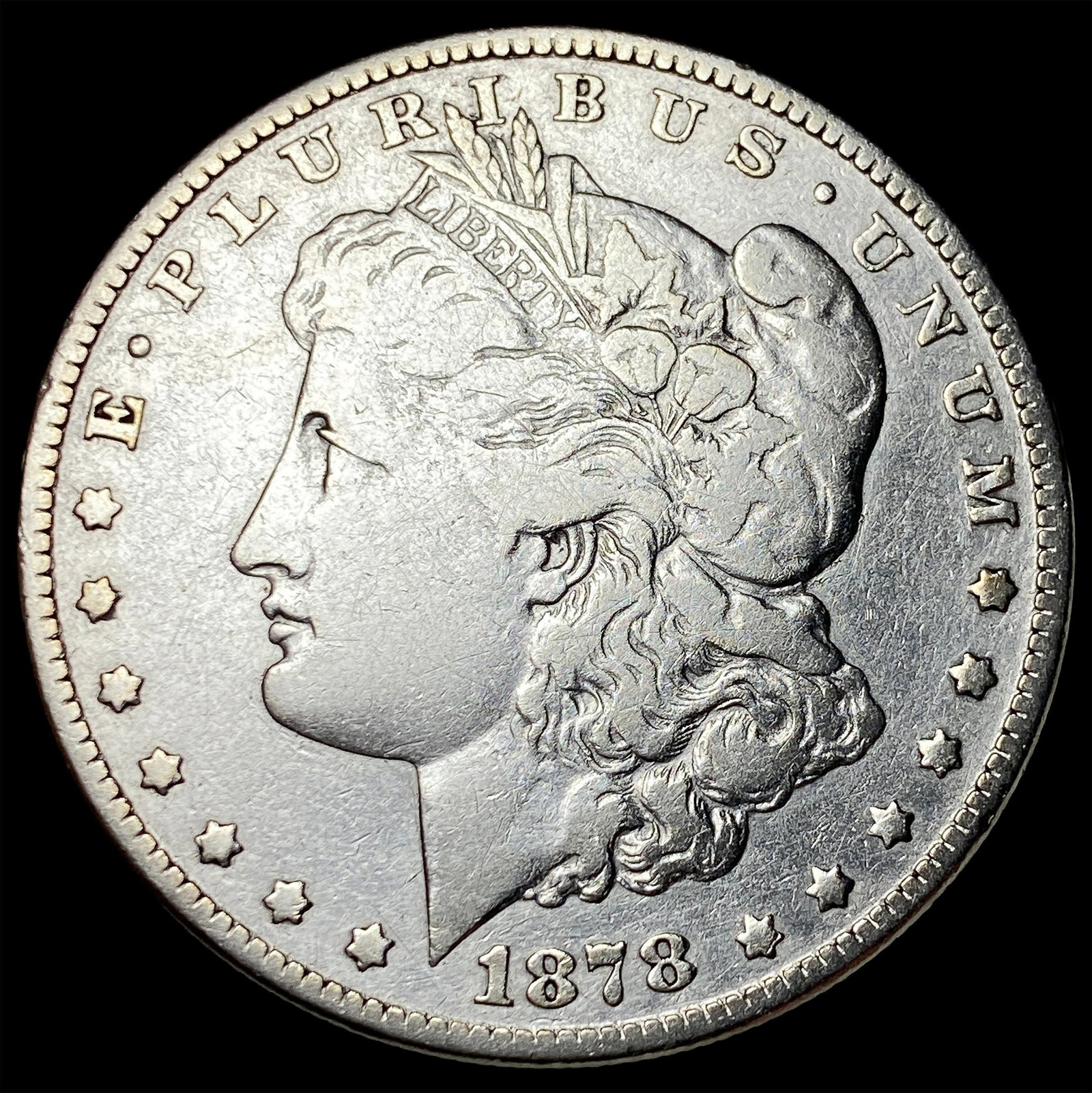 1878 8TF Silver Morgan Dollar LIGHTLY CIRCULATED: 1878 8TF Silver Morgan Dollar LIGHTLY CIRCULATED