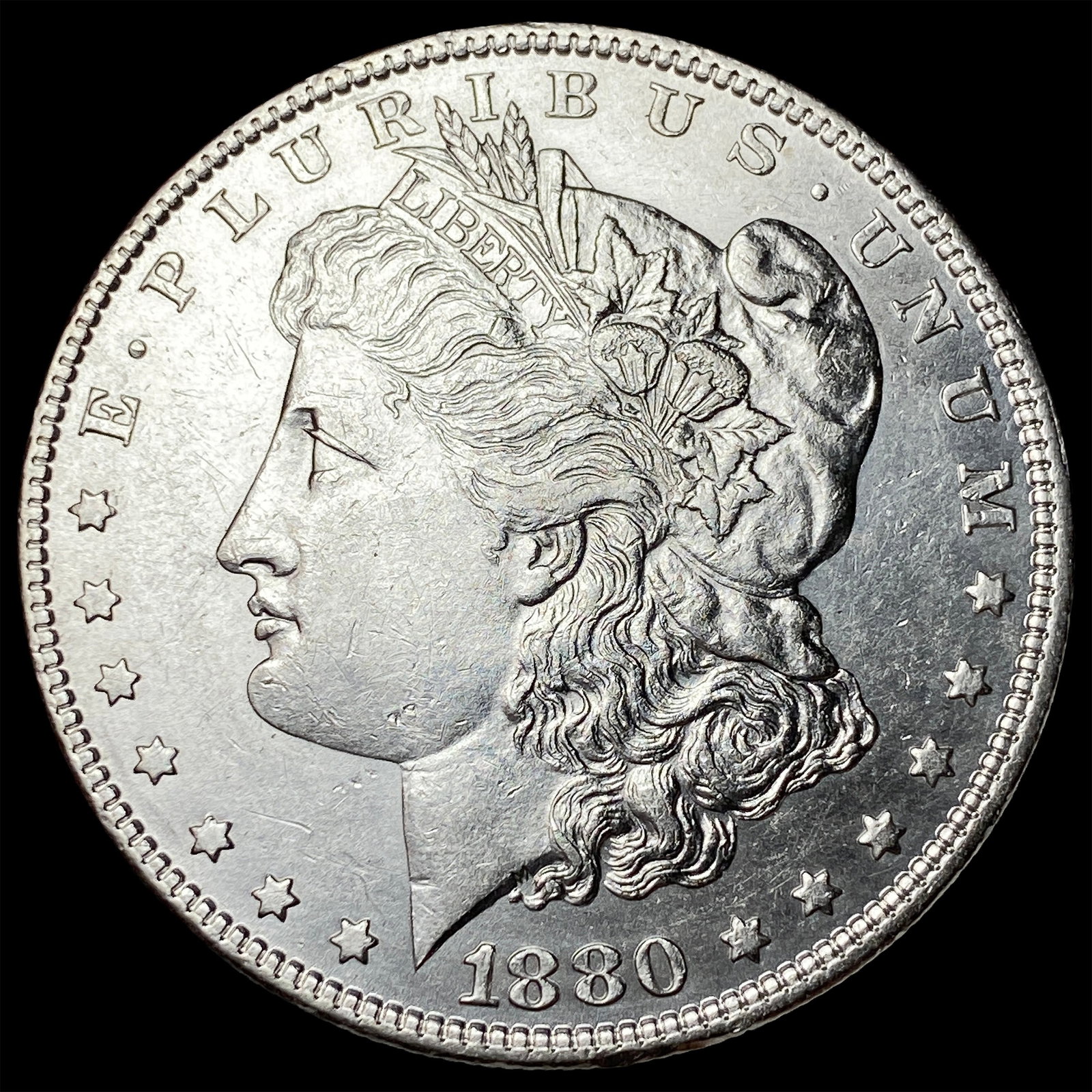 1880-O Micro O Silver Morgan Dollar CHOICE BU (1 of 2)