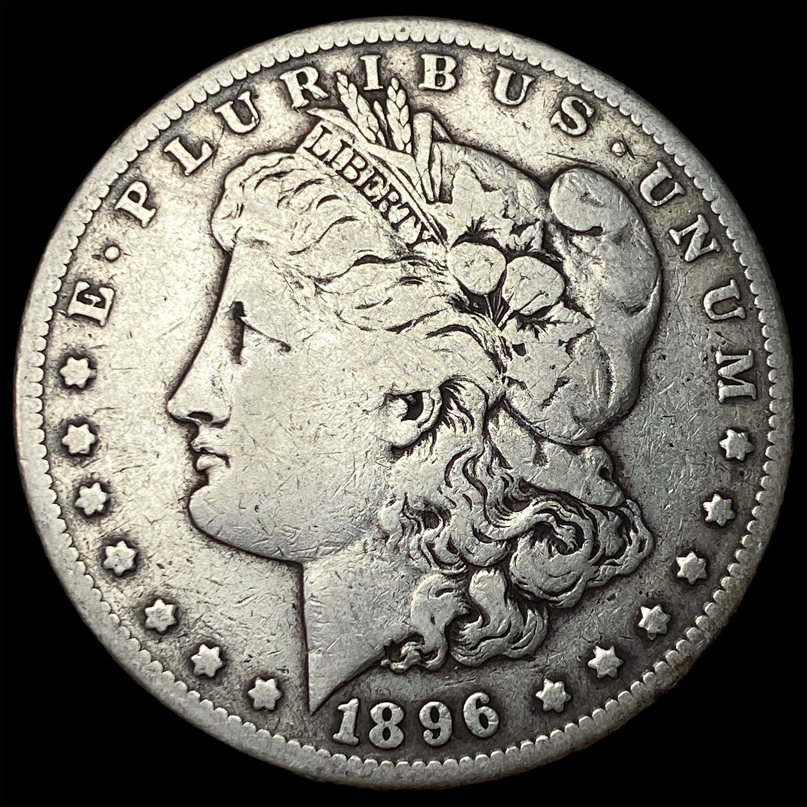 1896-S Silver Morgan Dollar LIGHTLY CIRCULATED: 1896-S Silver Morgan Dollar LIGHTLY CIRCULATED