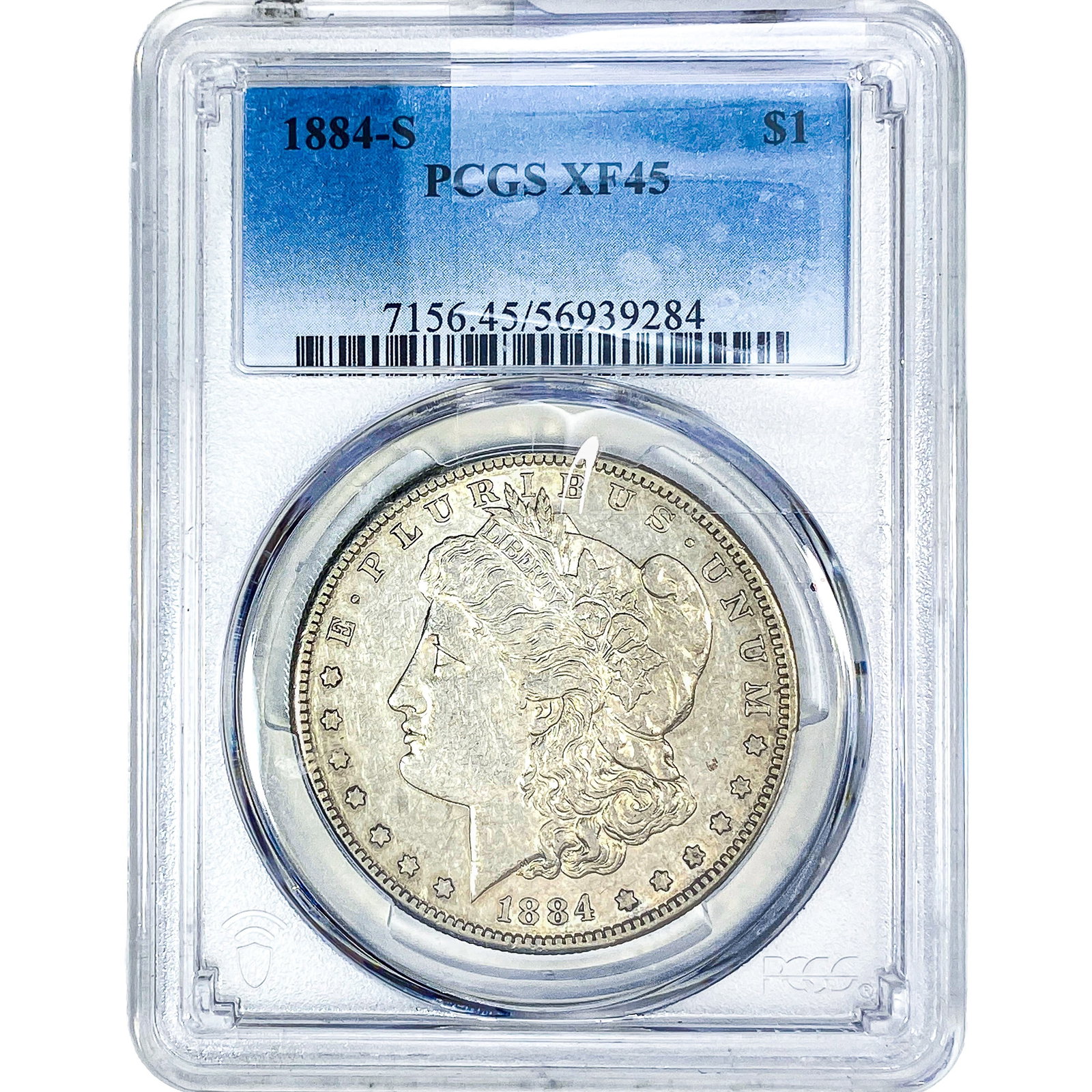1884-S Morgan Silver Dollar PCGS XF45: 1884-S Morgan Silver Dollar PCGS XF45