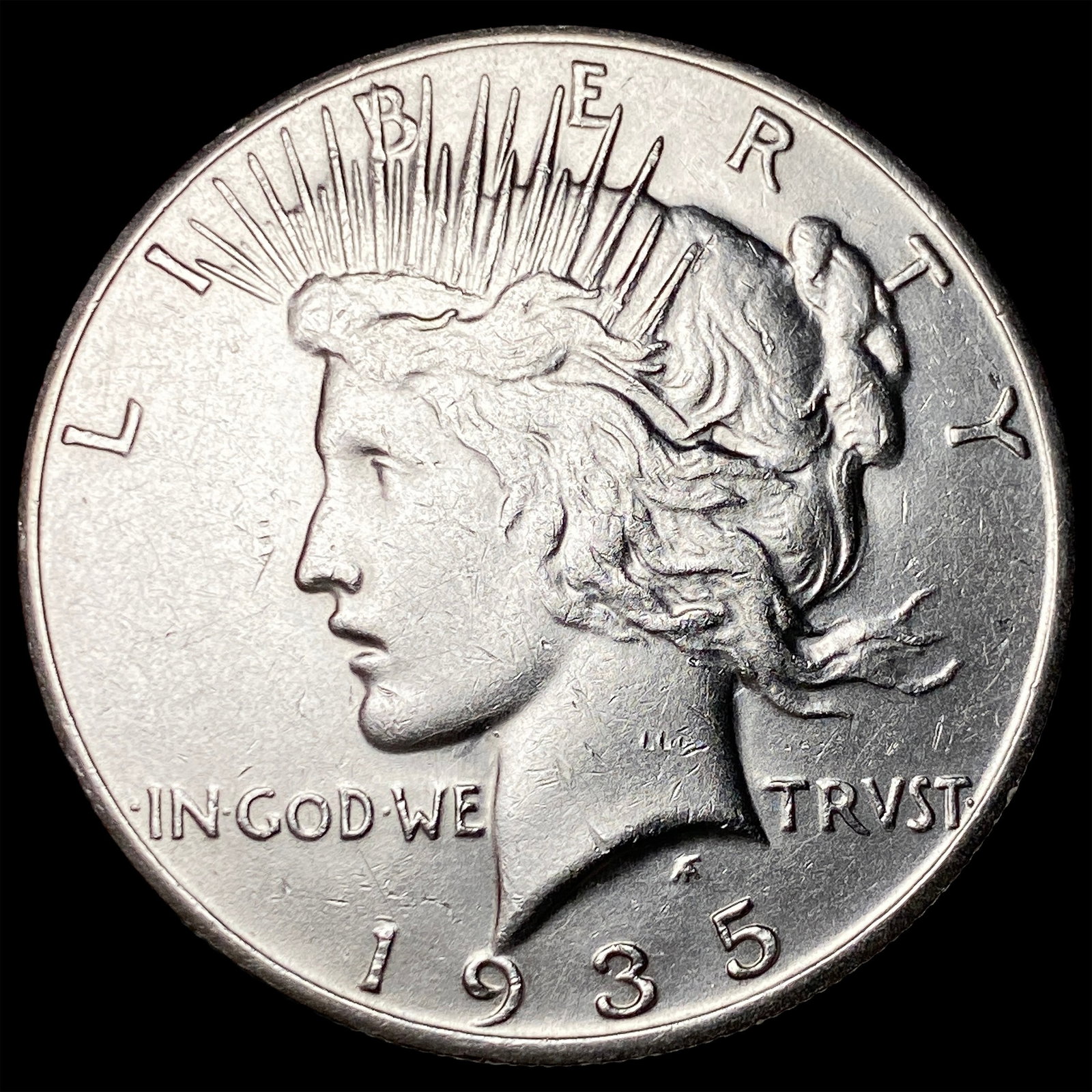 1935-S Silver Peace Dollar UNCIRCULATED: 1935-S Silver Peace Dollar UNCIRCULATED