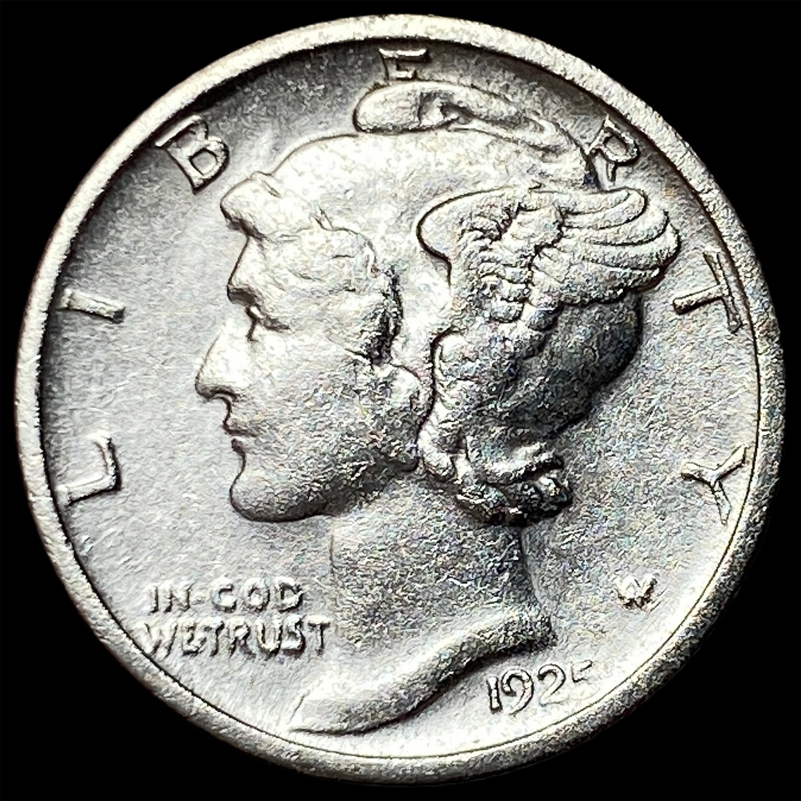 1923-S Silver Mercury Dime CHOICE AU: 1923-S Silver Mercury Dime CHOICE AU