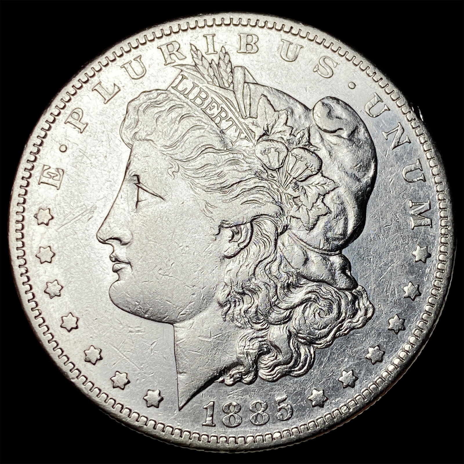 1885-S Silver Morgan Dollar CLOSELY UNCIRCULATED: 1885-S Silver Morgan Dollar CLOSELY UNCIRCULATED