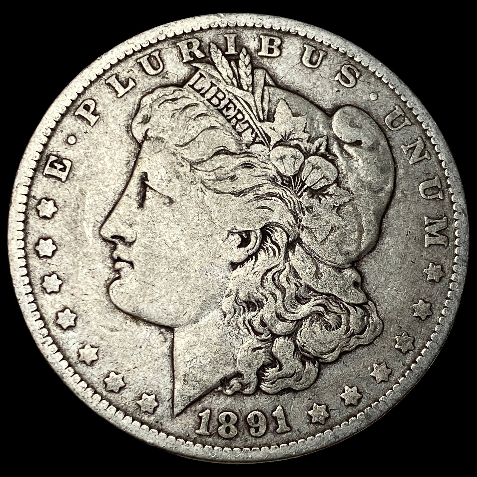 1891-O Silver Morgan Dollar LIGHTLY CIRCULATED: 1891-O Silver Morgan Dollar LIGHTLY CIRCULATED
