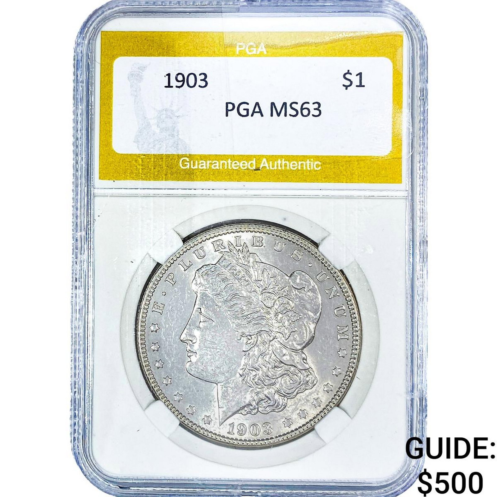 1903 Morgan Silver Dollar PGA MS63: 1903 Morgan Silver Dollar PGA MS63