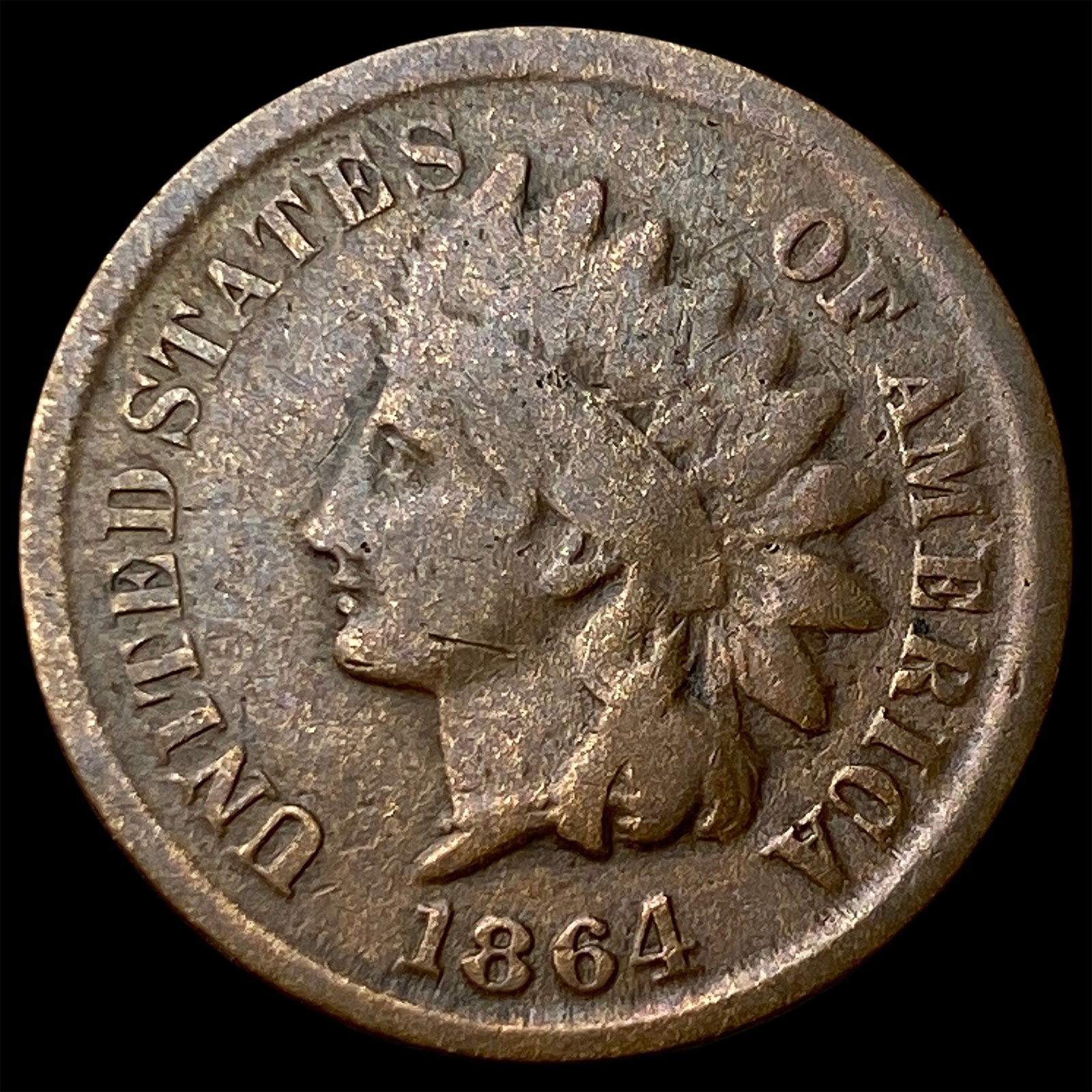 1864 Bronze Indian Head Cent LIGHTLY CIRCULATED: 1864 Bronze Indian Head Cent LIGHTLY CIRCULATED