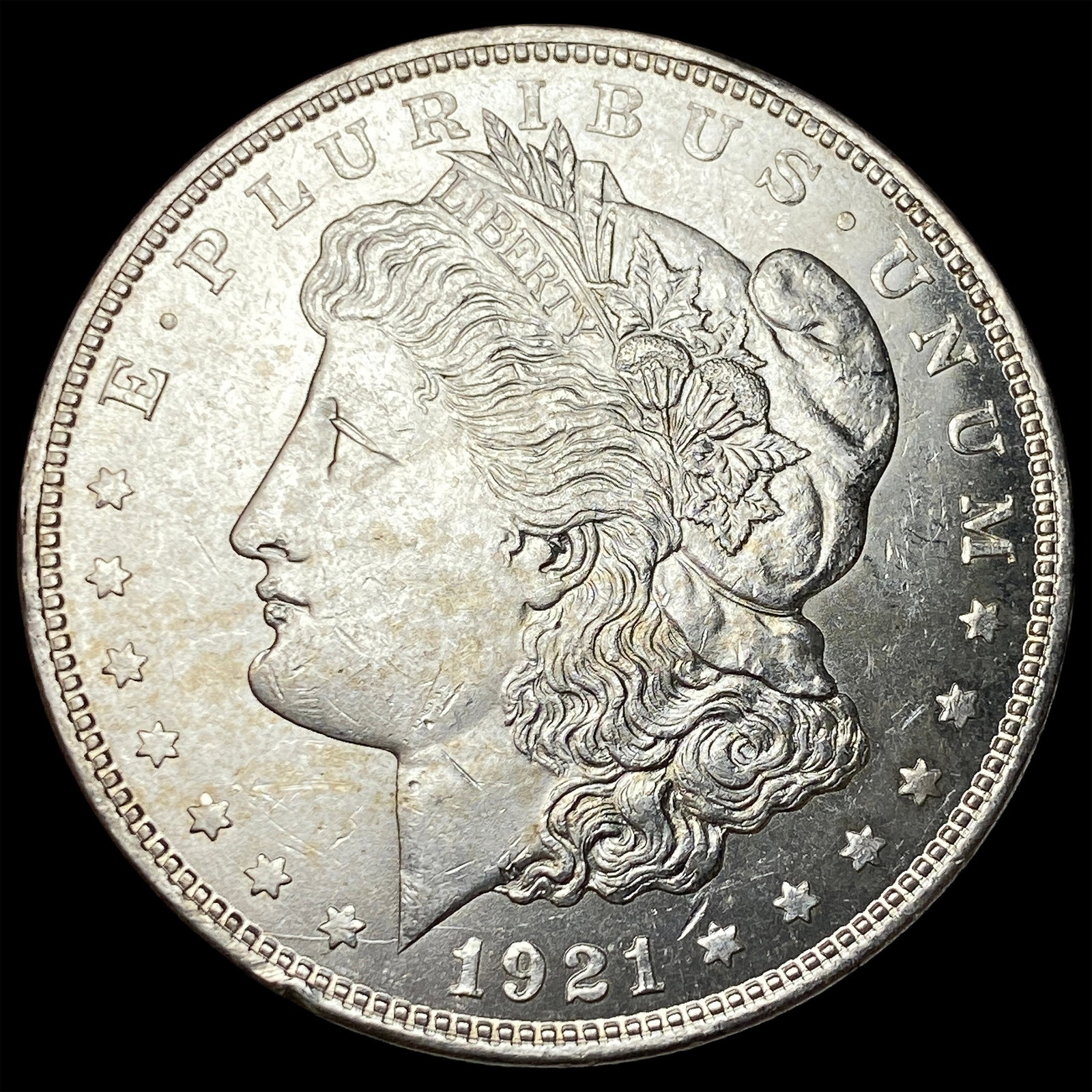 1921-D Silver Morgan Dollar CHOICE BU: 1921-D Silver Morgan Dollar CHOICE BU
