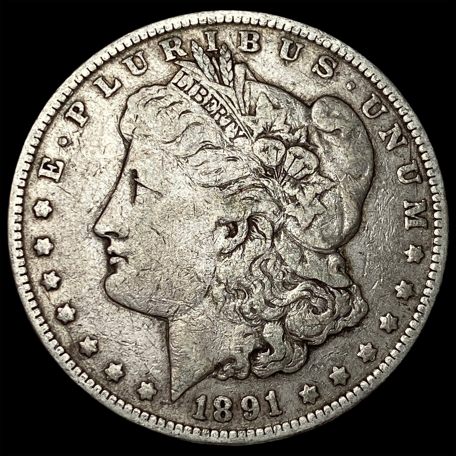 1891-O Silver Morgan Dollar LIGHTLY CIRCULATED: 1891-O Silver Morgan Dollar LIGHTLY CIRCULATED