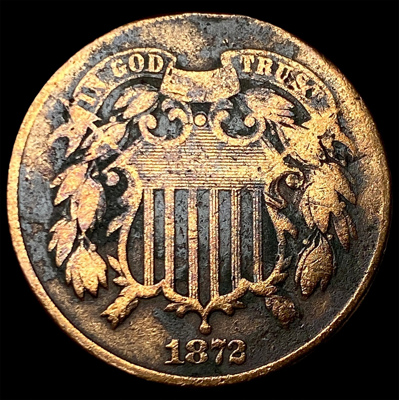 1872 Two-Cent Piece NICELY CIRCULATED (1 of 2)