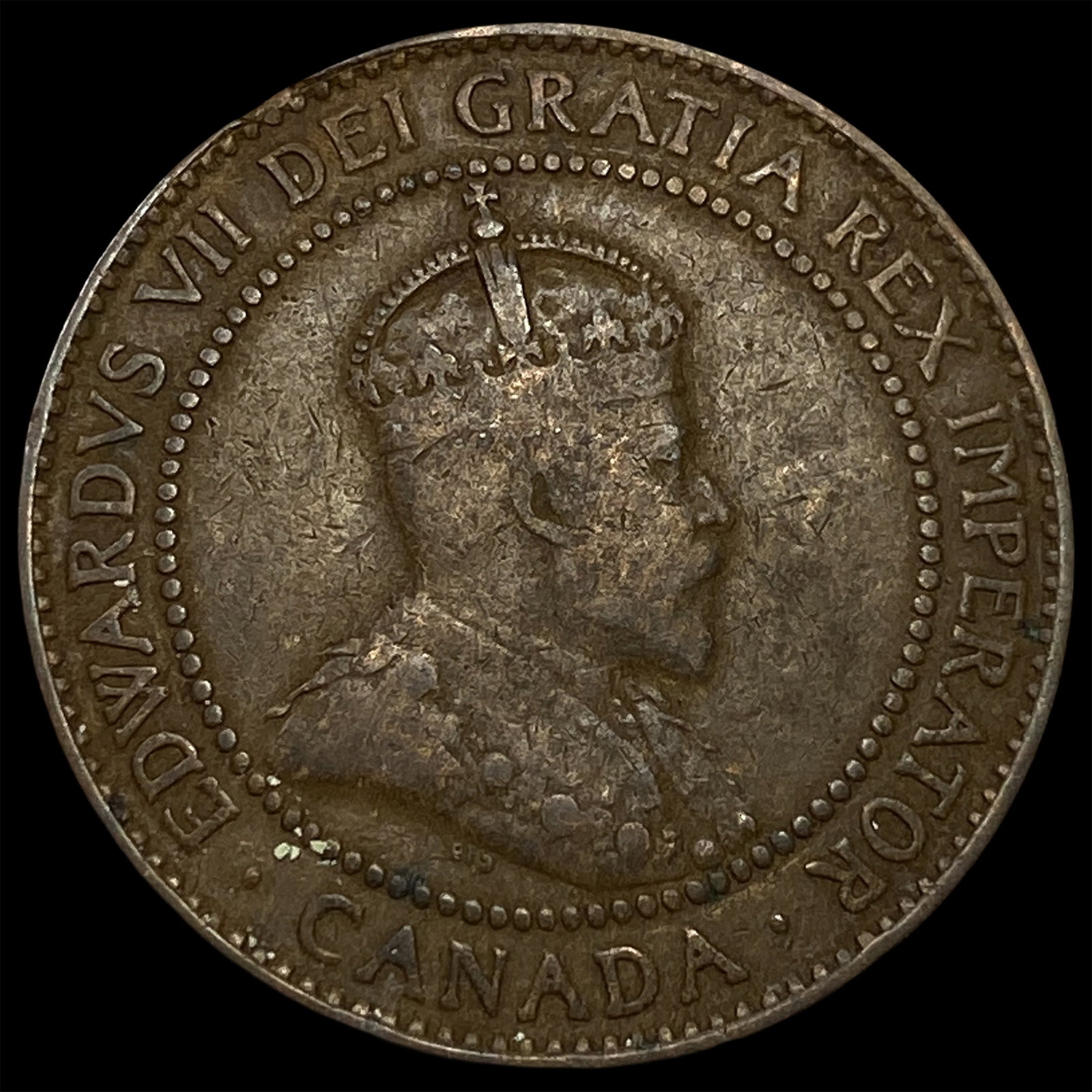 1909 Canada Bronze 1 Cent: 1909 Canada Bronze 1 Cent