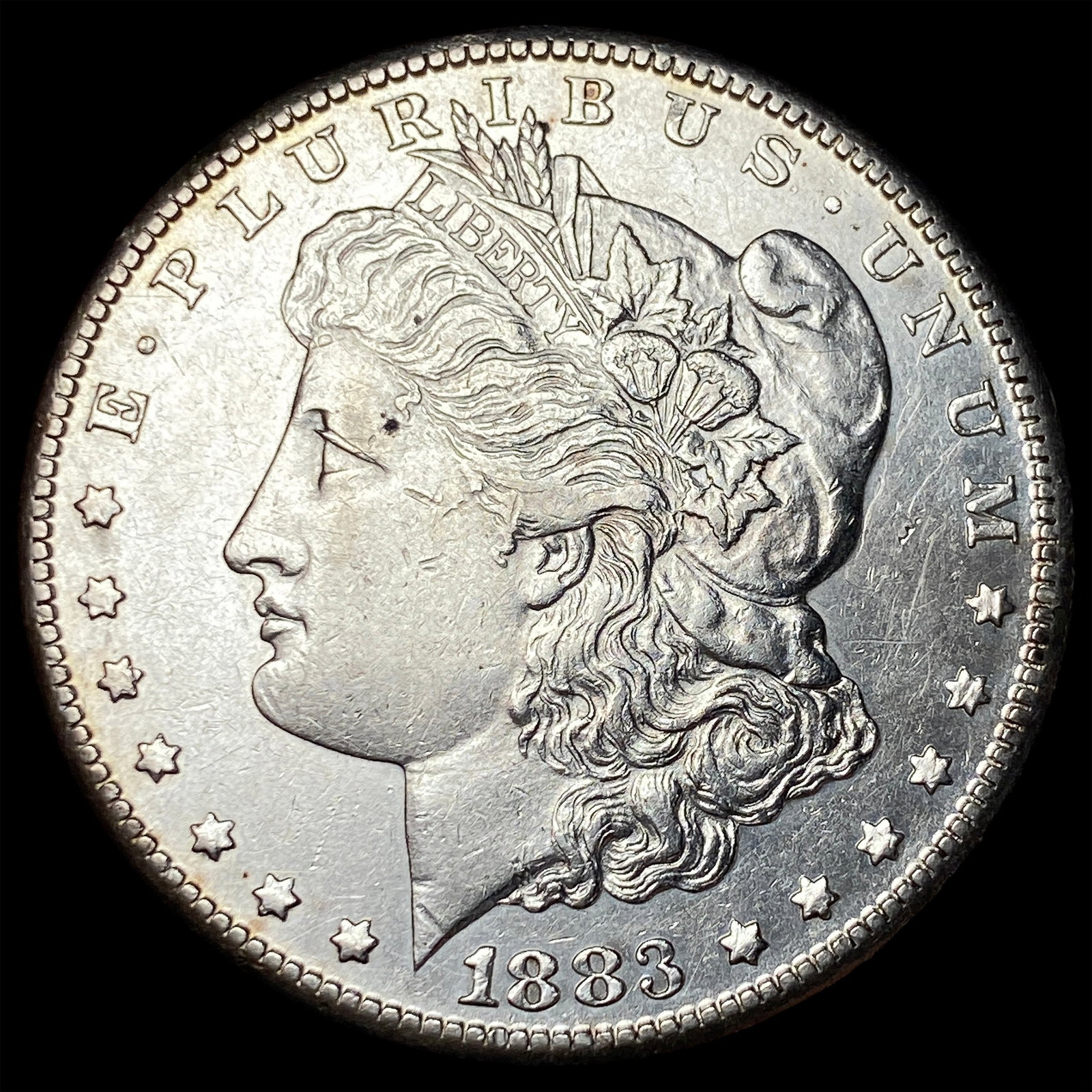 1883-S Silver Morgan Dollar CHOICE AU: 1883-S Silver Morgan Dollar CHOICE AU
