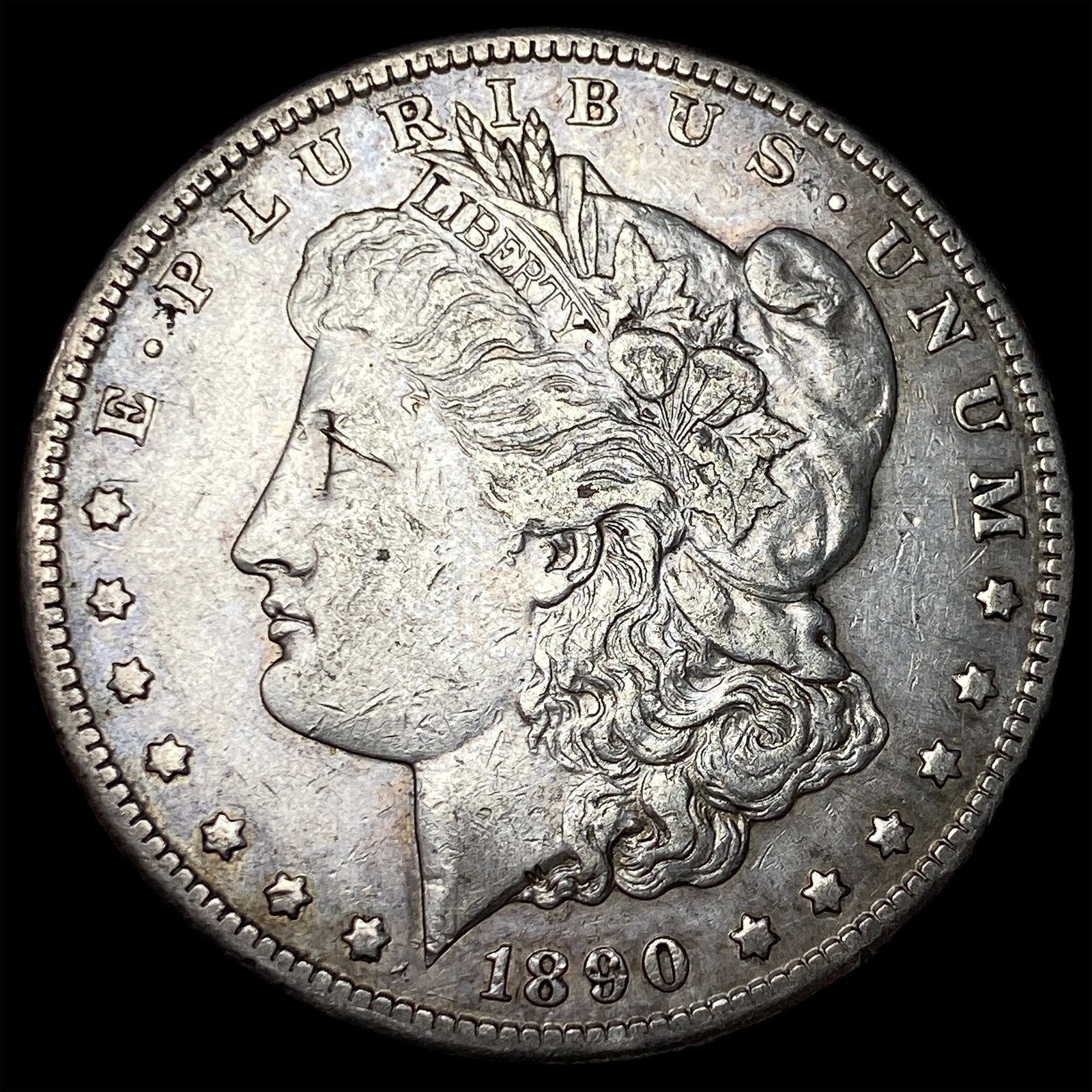 1890-CC Silver Morgan Dollar CLOSELY UNCIRCULATED: 1890-CC Silver Morgan Dollar CLOSELY UNCIRCULATED