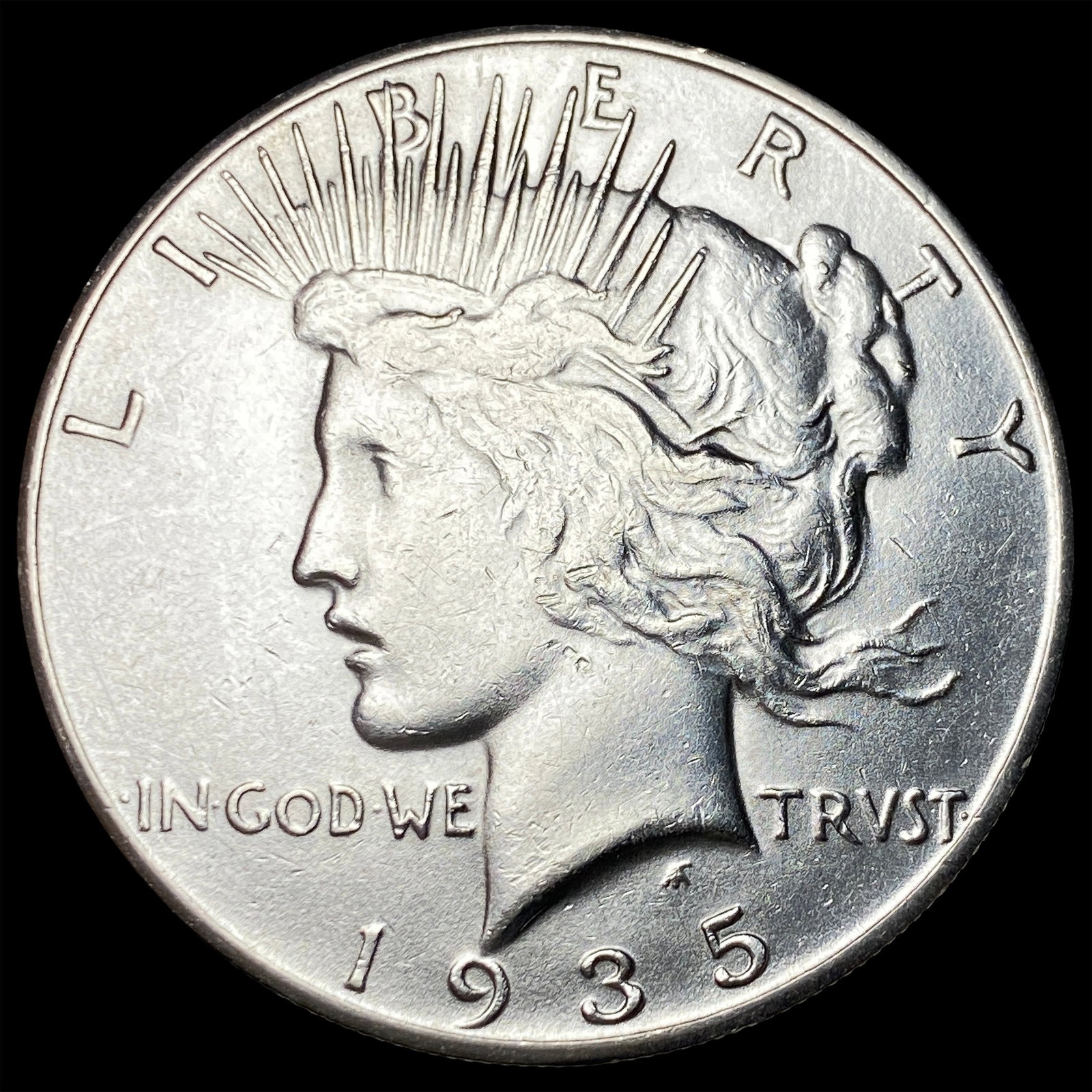 1935-S Silver Peace Dollar UNCIRCULATED: 1935-S Silver Peace Dollar UNCIRCULATED