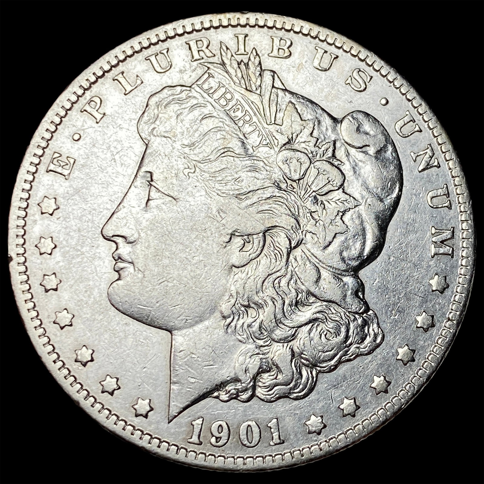 1901-O Silver Morgan Dollar NEARLY UNCIRCULATED: 1901-O Silver Morgan Dollar NEARLY UNCIRCULATED
