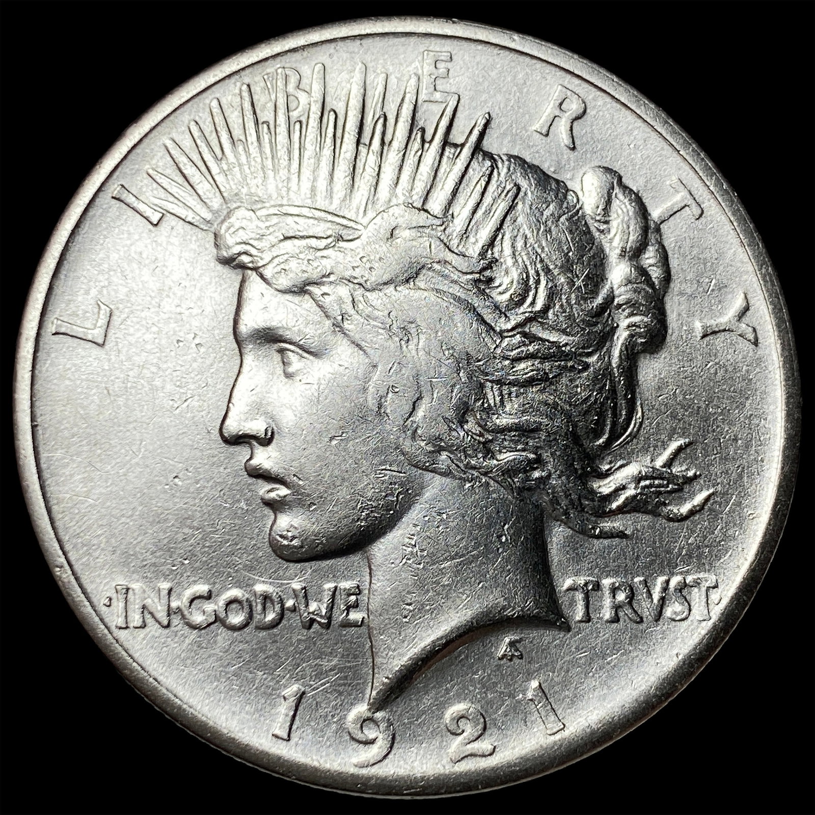 1921 Silver Peace Dollar CLOSELY UNCIRCULATED: 1921 Silver Peace Dollar CLOSELY UNCIRCULATED