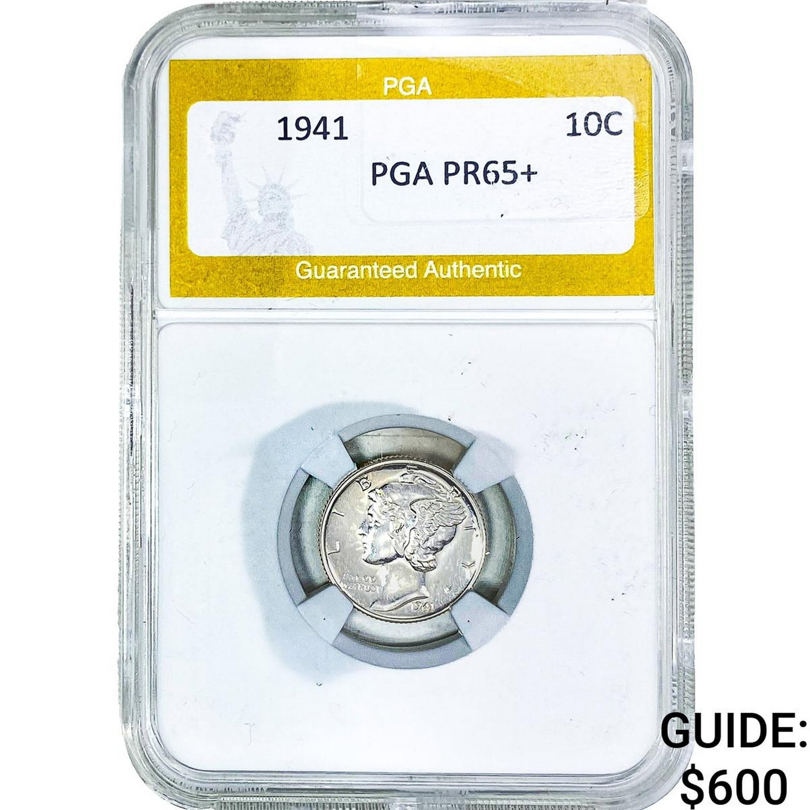 1941 Mercury Silver Dime PGA PR65+: 1941 Mercury Silver Dime PGA PR65+