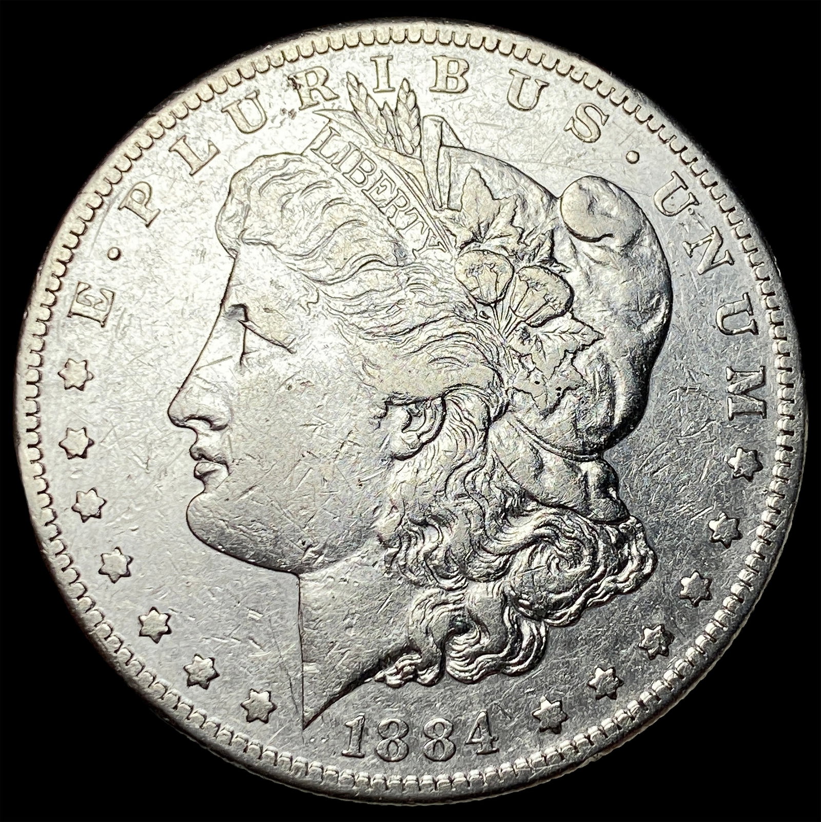 1884-S Silver Morgan Dollar CLOSELY UNCIRCULATED: 1884-S Silver Morgan Dollar CLOSELY UNCIRCULATED