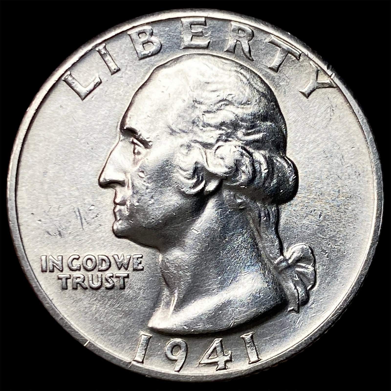 1941-D Silver Washington Quarter CHOICE BU: 1941-D Silver Washington Quarter CHOICE BU