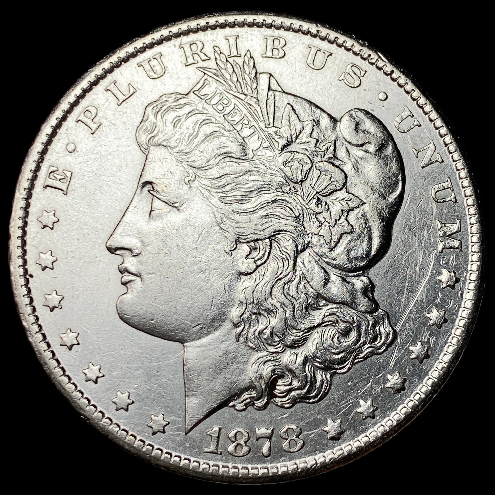 1878-CC Silver Morgan Dollar CLOSELY UNCIRCULATED: 1878-CC Silver Morgan Dollar CLOSELY UNCIRCULATED