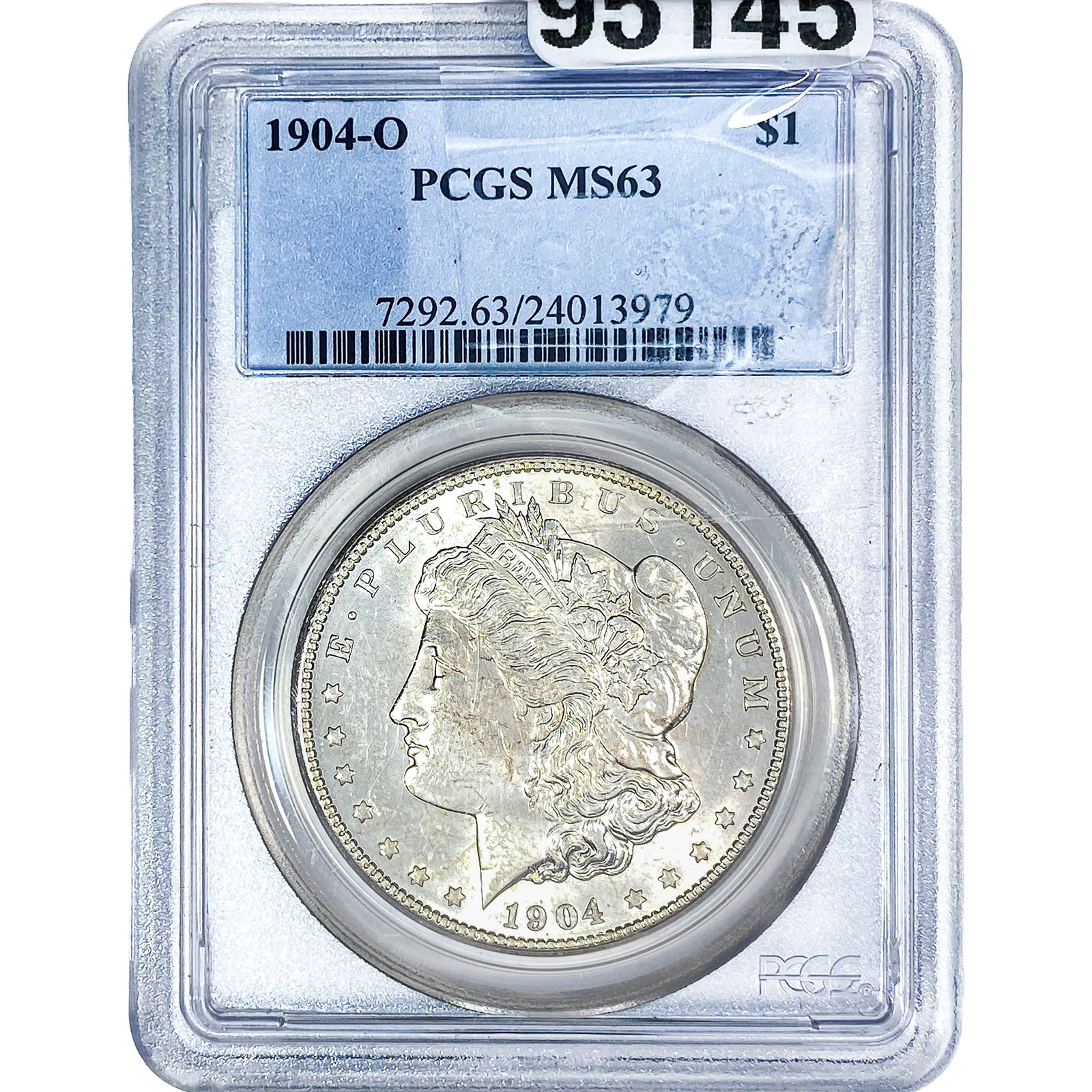1904-O Morgan Silver Dollar PCGS MS63: 1904-O Morgan Silver Dollar PCGS MS63