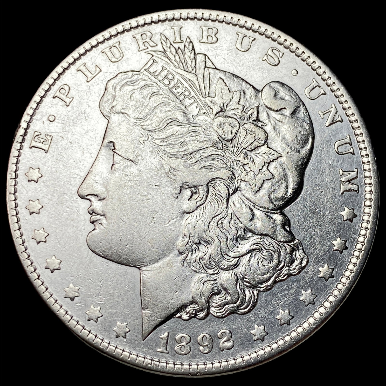 1892 Morgan Silver Dollar CHOICE AU: 1892 Morgan Silver Dollar CHOICE AU