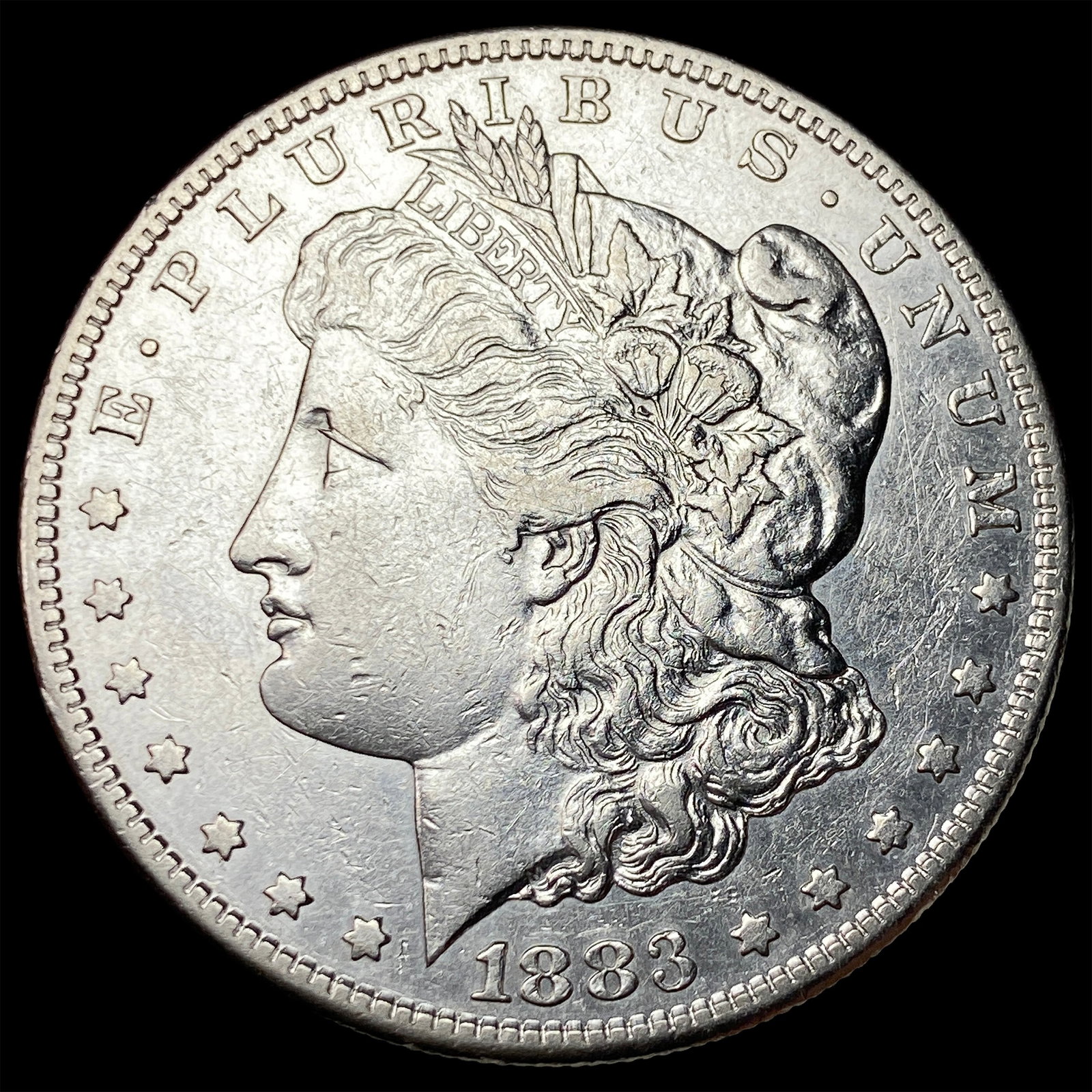1883-S Silver Morgan Dollar NEARLY UNCIRCULATED: 1883-S Silver Morgan Dollar NEARLY UNCIRCULATED