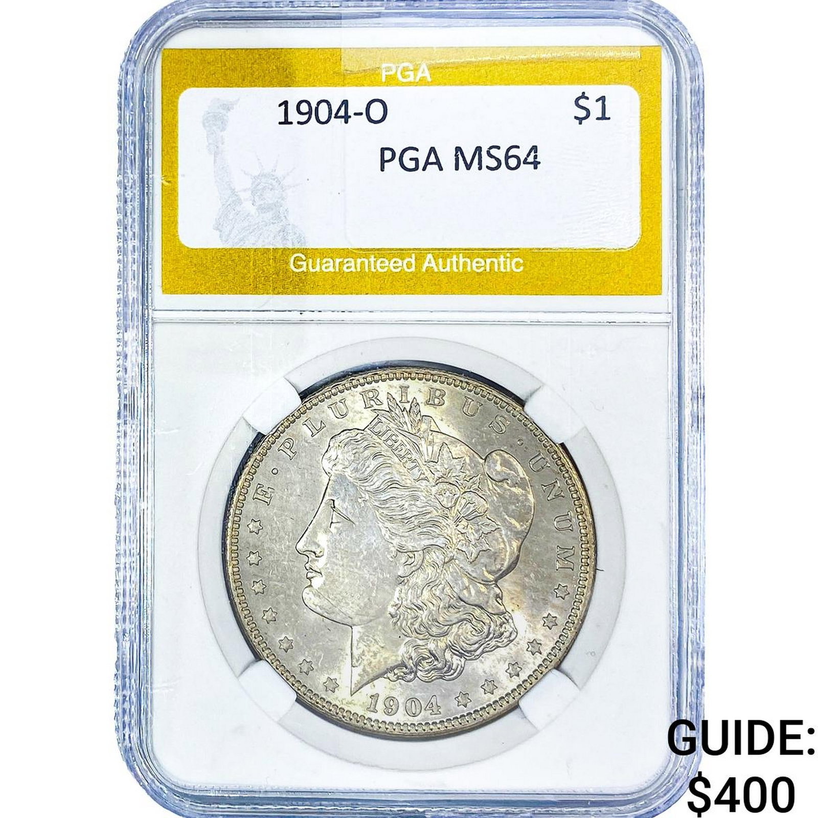1904-O Morgan Silver Dollar PGA MS64: 1904-O Morgan Silver Dollar PGA MS64