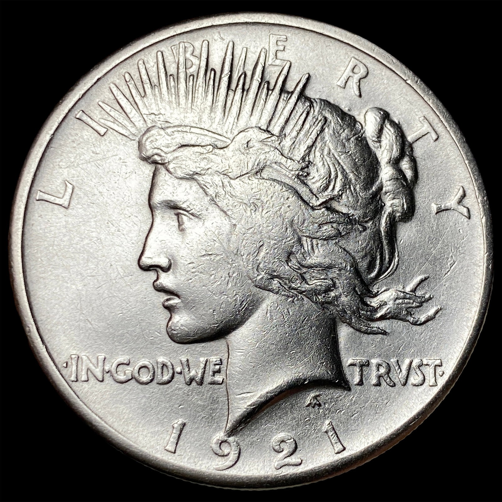 1921 Silver Peace Dollar NEARLY UNCIRCULATED: 1921 Silver Peace Dollar NEARLY UNCIRCULATED