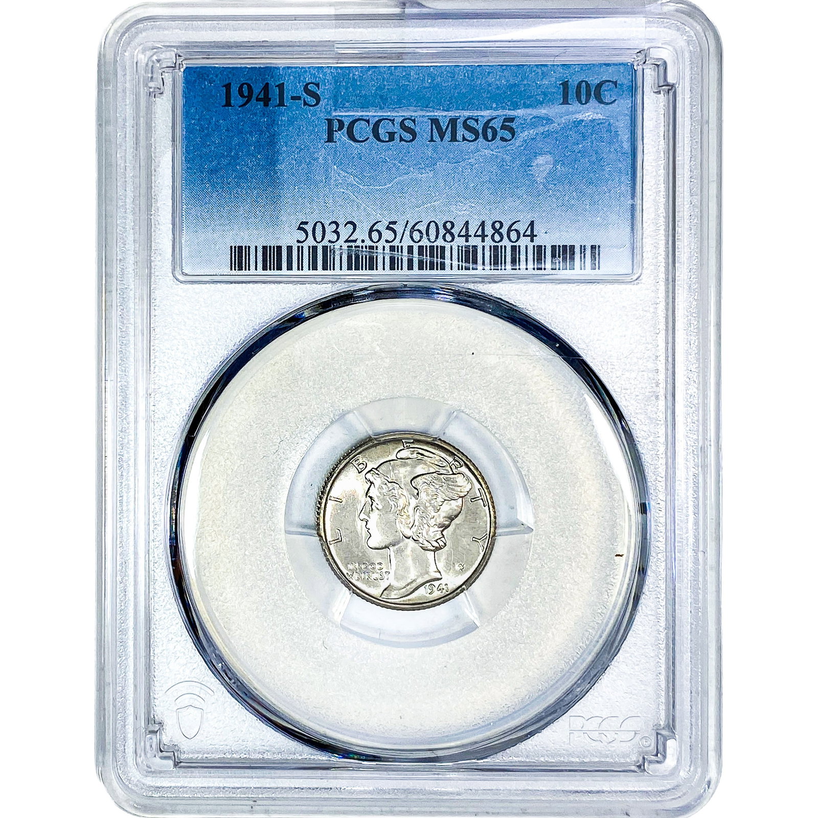 1941-S Mercury Silver Dime PCGS MS65: 1941-S Mercury Silver Dime PCGS MS65