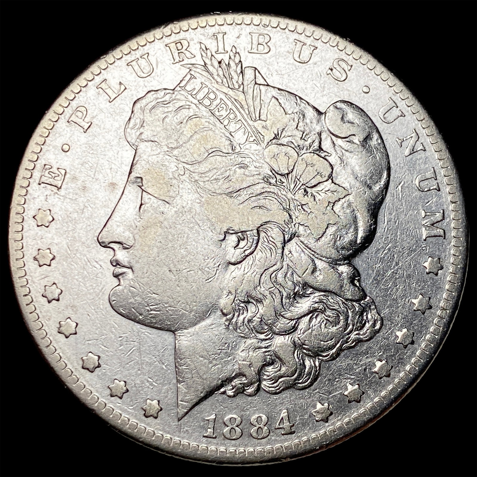 1884-S Silver Morgan Dollar NEARLY UNCIRCULATED: 1884-S Silver Morgan Dollar NEARLY UNCIRCULATED
