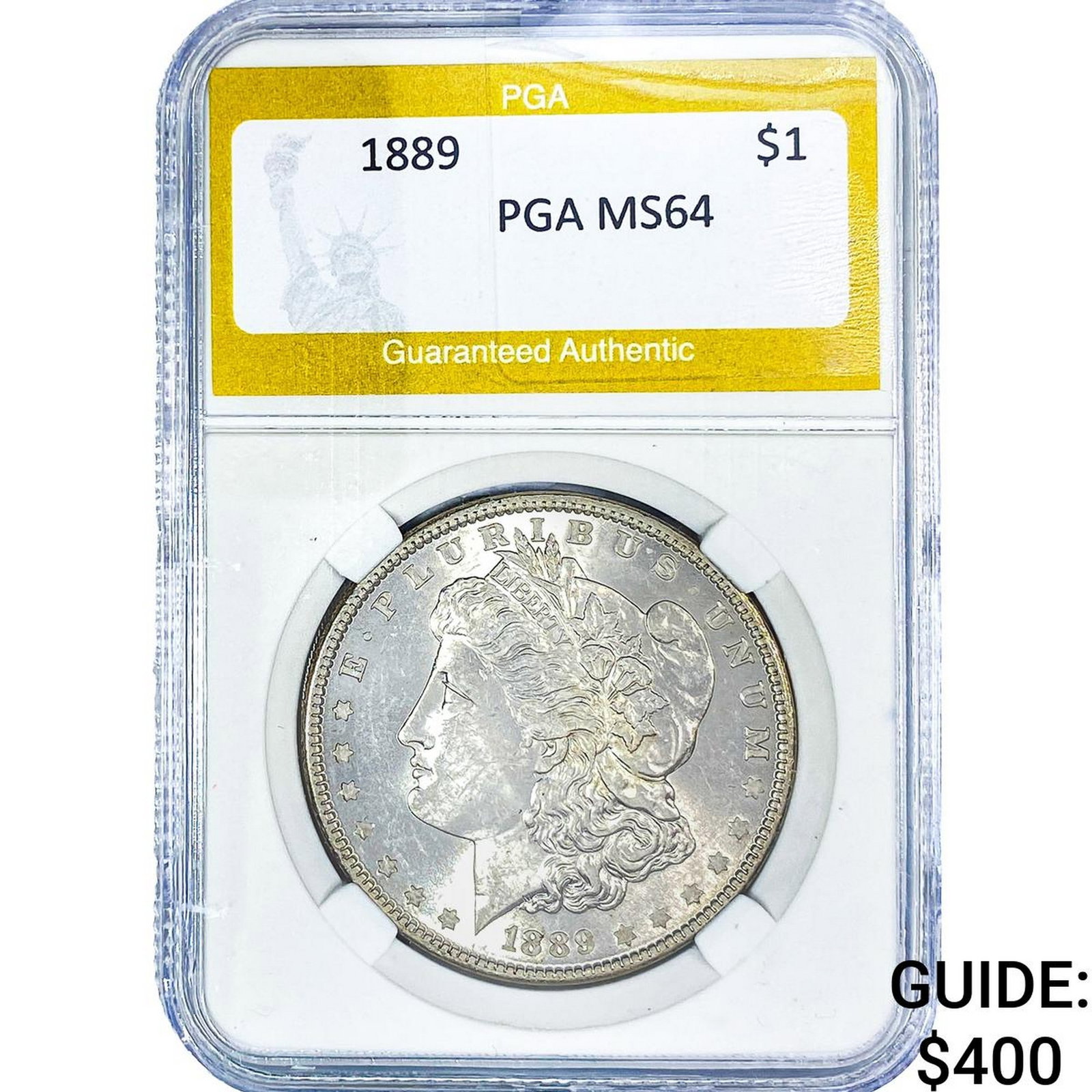 1889 Morgan Silver Dollar PGA MS64: 1889 Morgan Silver Dollar PGA MS64