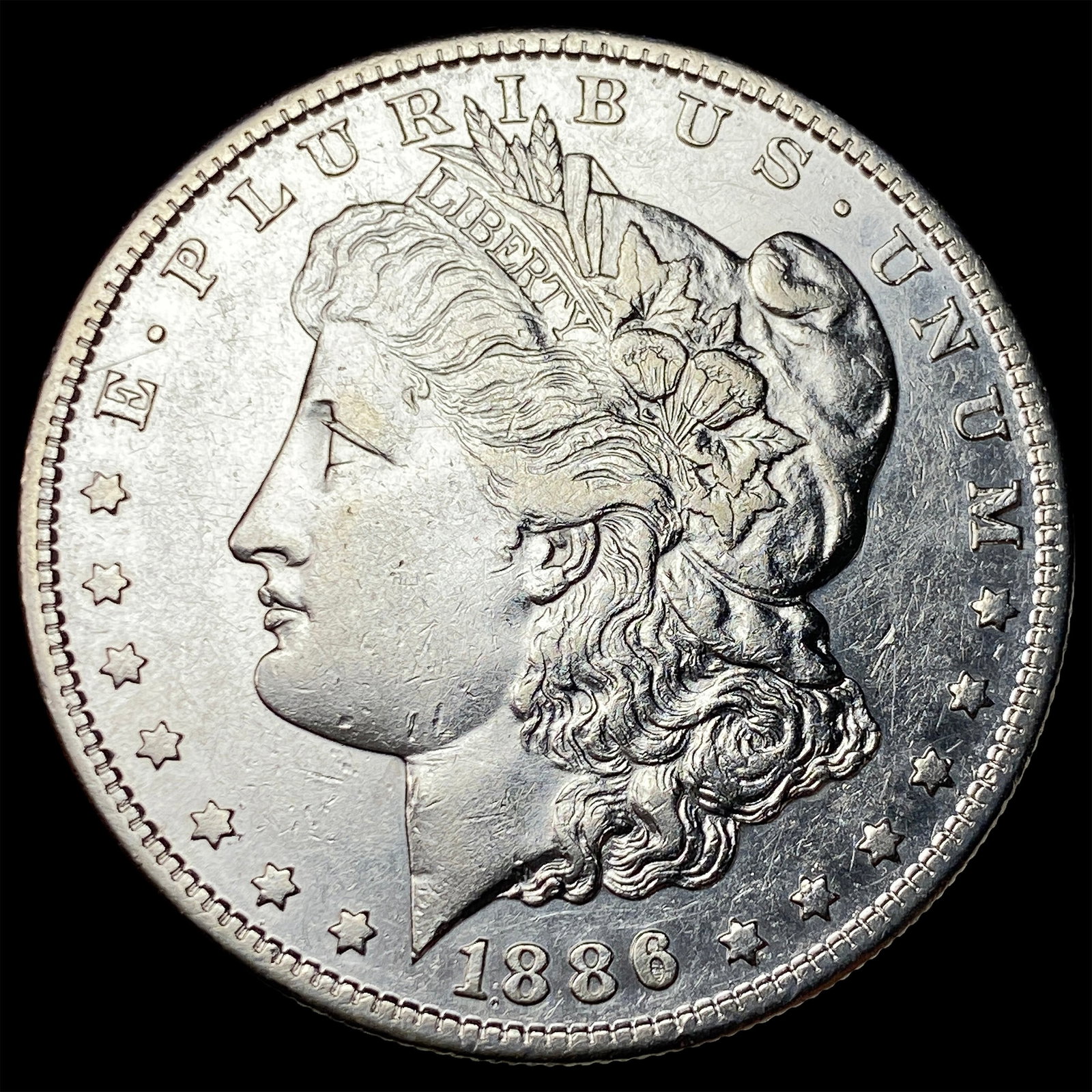 1886-S Silver Morgan Dollar NEARLY UNCIRCULATED: 1886-S Silver Morgan Dollar NEARLY UNCIRCULATED