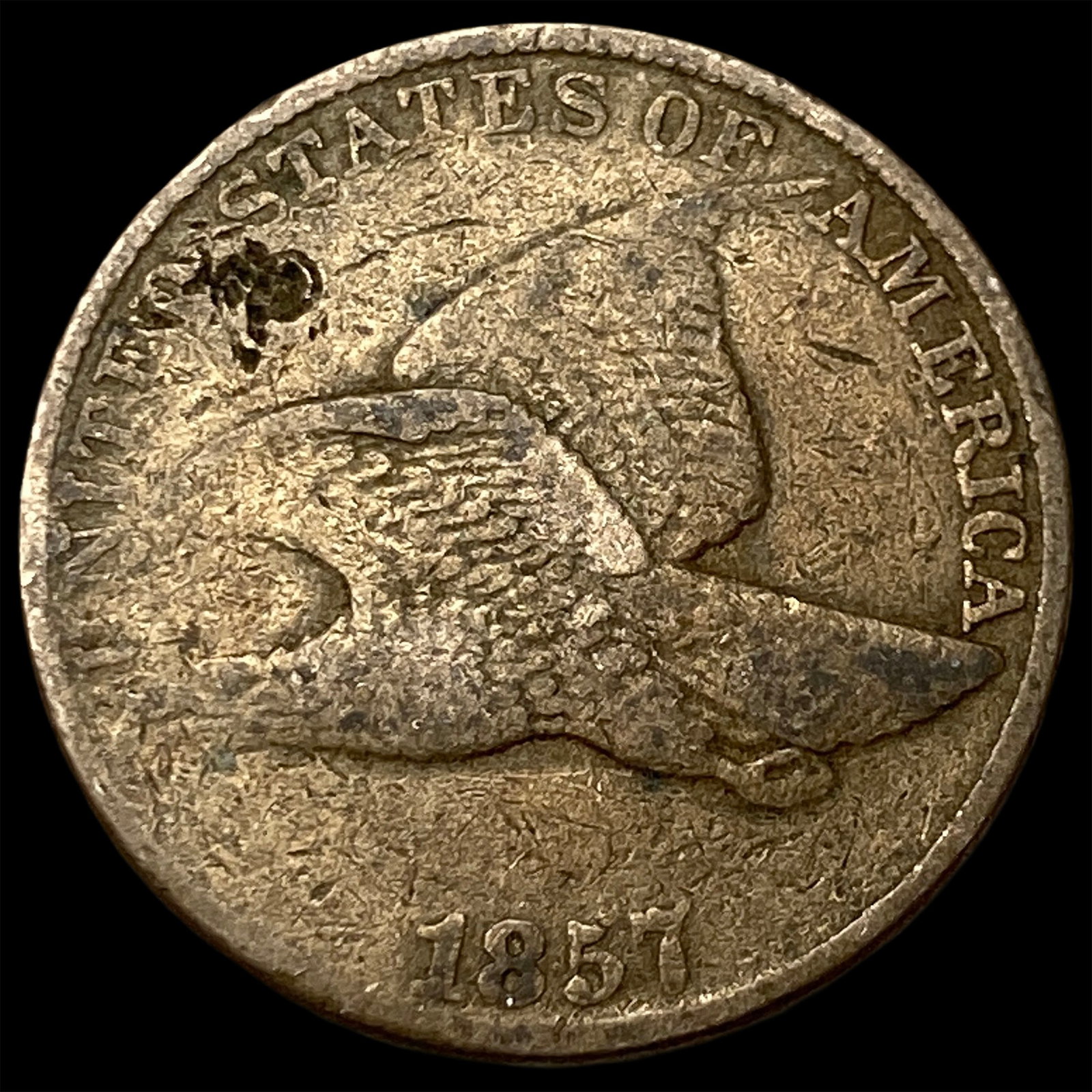 1857 Copper-Nickel Flying Eagle Cent HIGH GRADE: 1857 Copper-Nickel Flying Eagle Cent HIGH GRADE