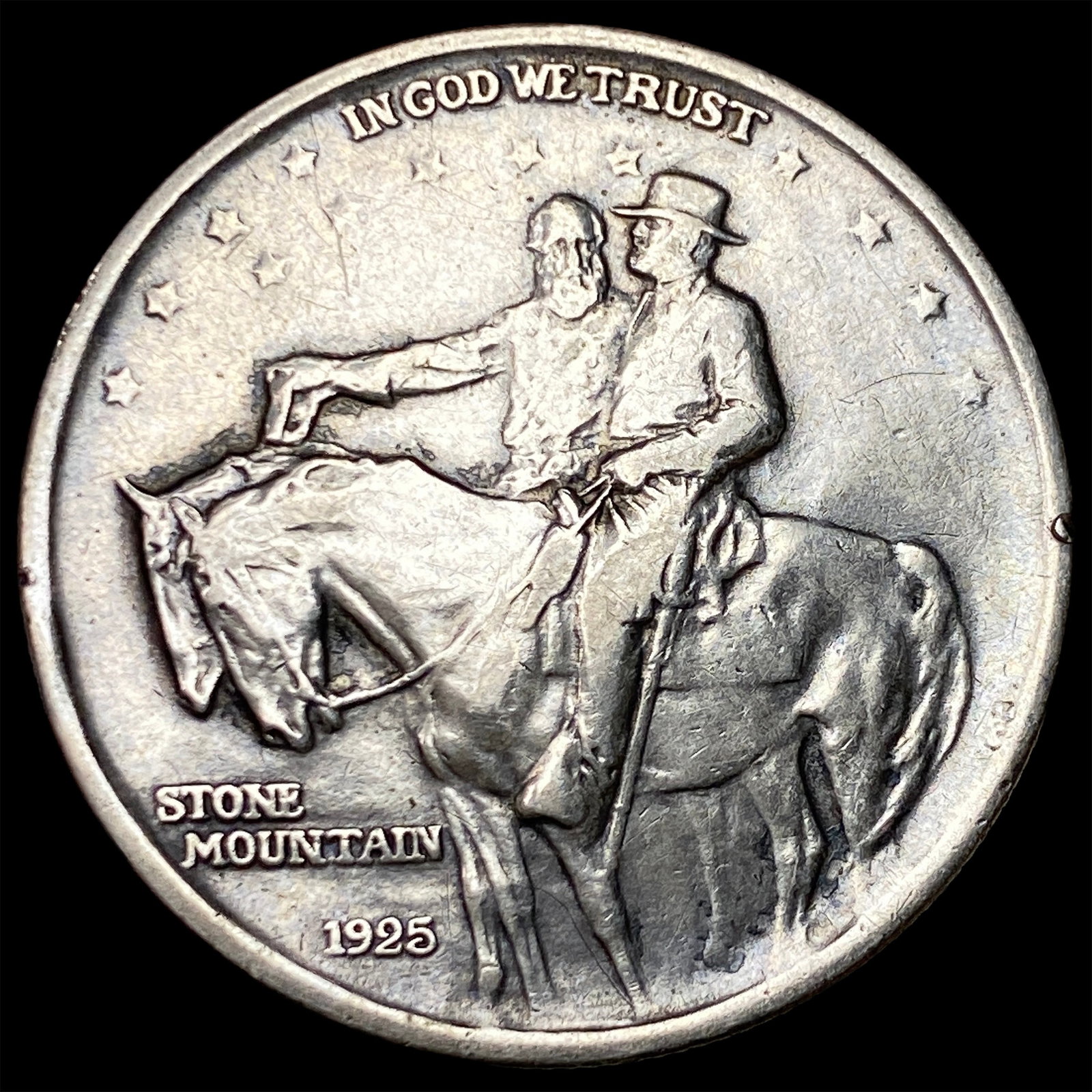 1925 Silver Stone Mountain Half Dollar CHOICE AU: 1925 Silver Stone Mountain Half Dollar CHOICE AU