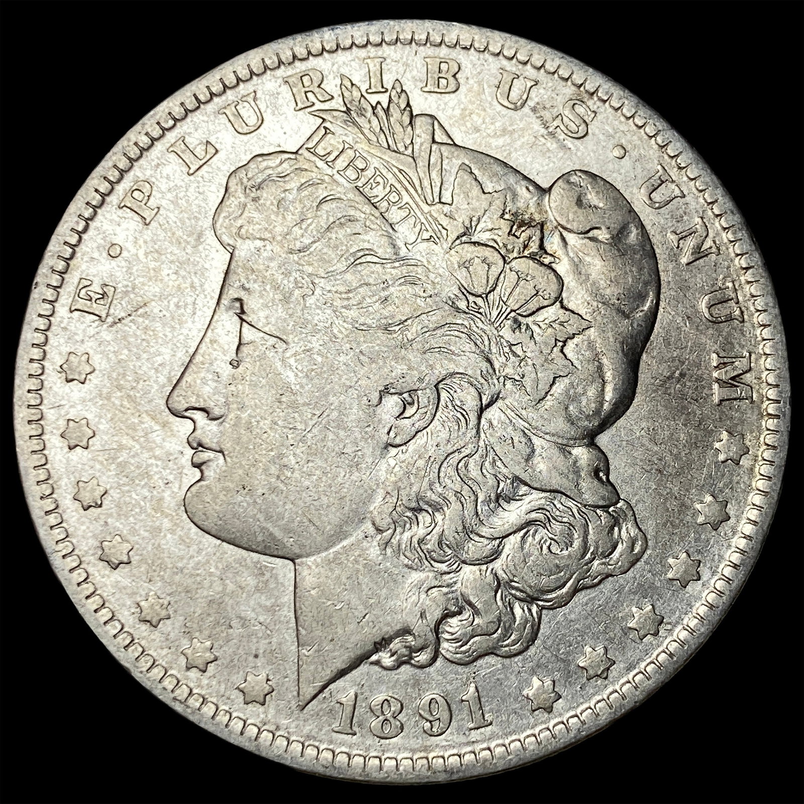 1891-O Silver Morgan Dollar NEARLY UNCIRCULATED: 1891-O Silver Morgan Dollar NEARLY UNCIRCULATED