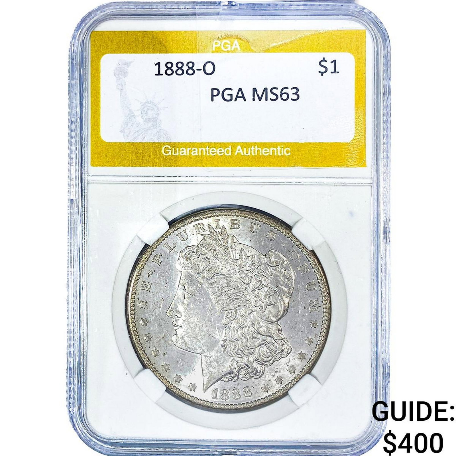 1888-O Morgan Silver Dollar PGA MS63: 1888-O Morgan Silver Dollar PGA MS63