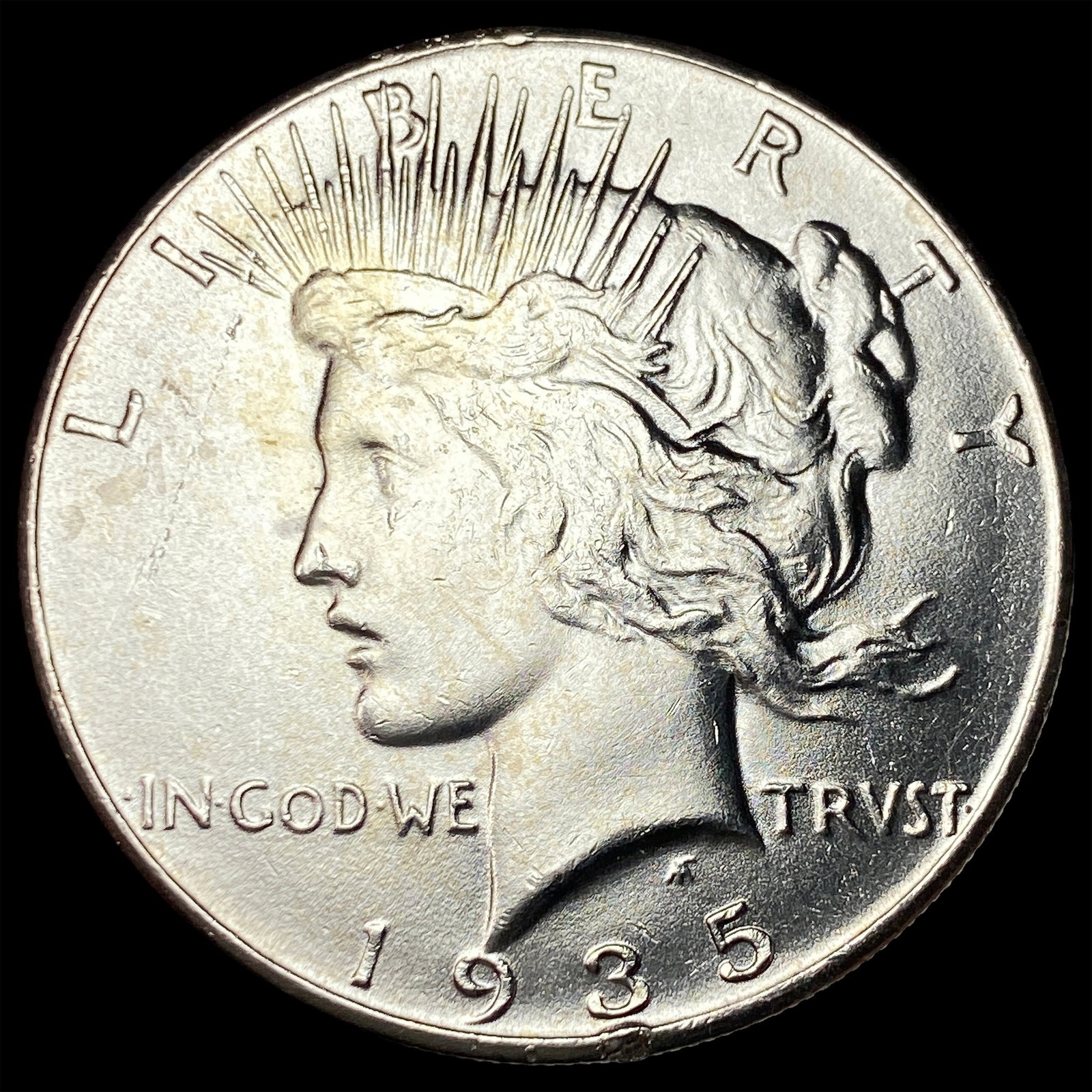 1935-S Silver Peace Dollar GEM BU (1 of 2)