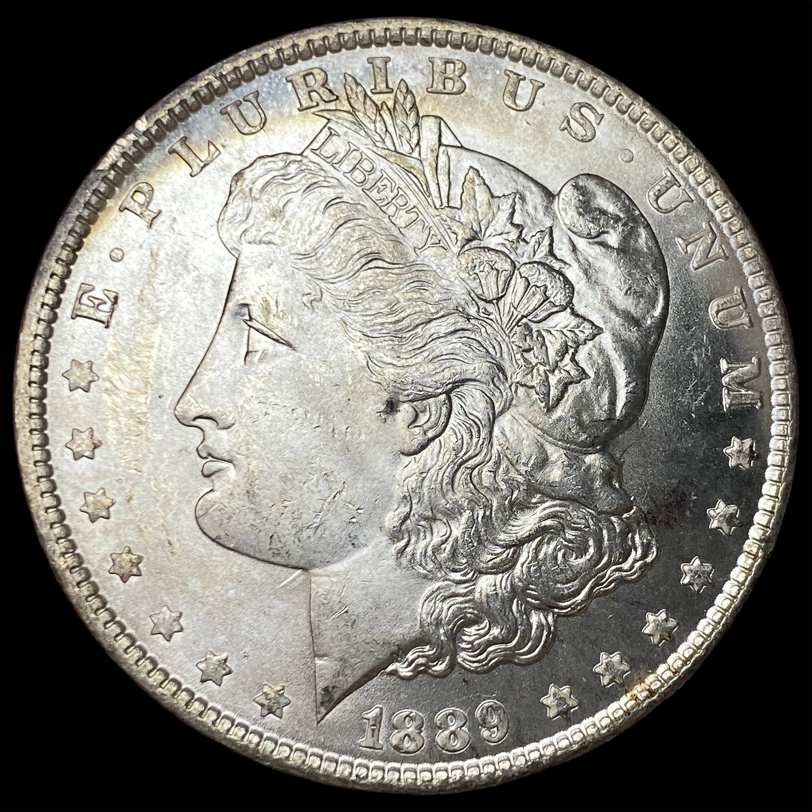 1889 Silver Morgan Dollar NEARLY UNCIRCULATED: 1889 Silver Morgan Dollar NEARLY UNCIRCULATED