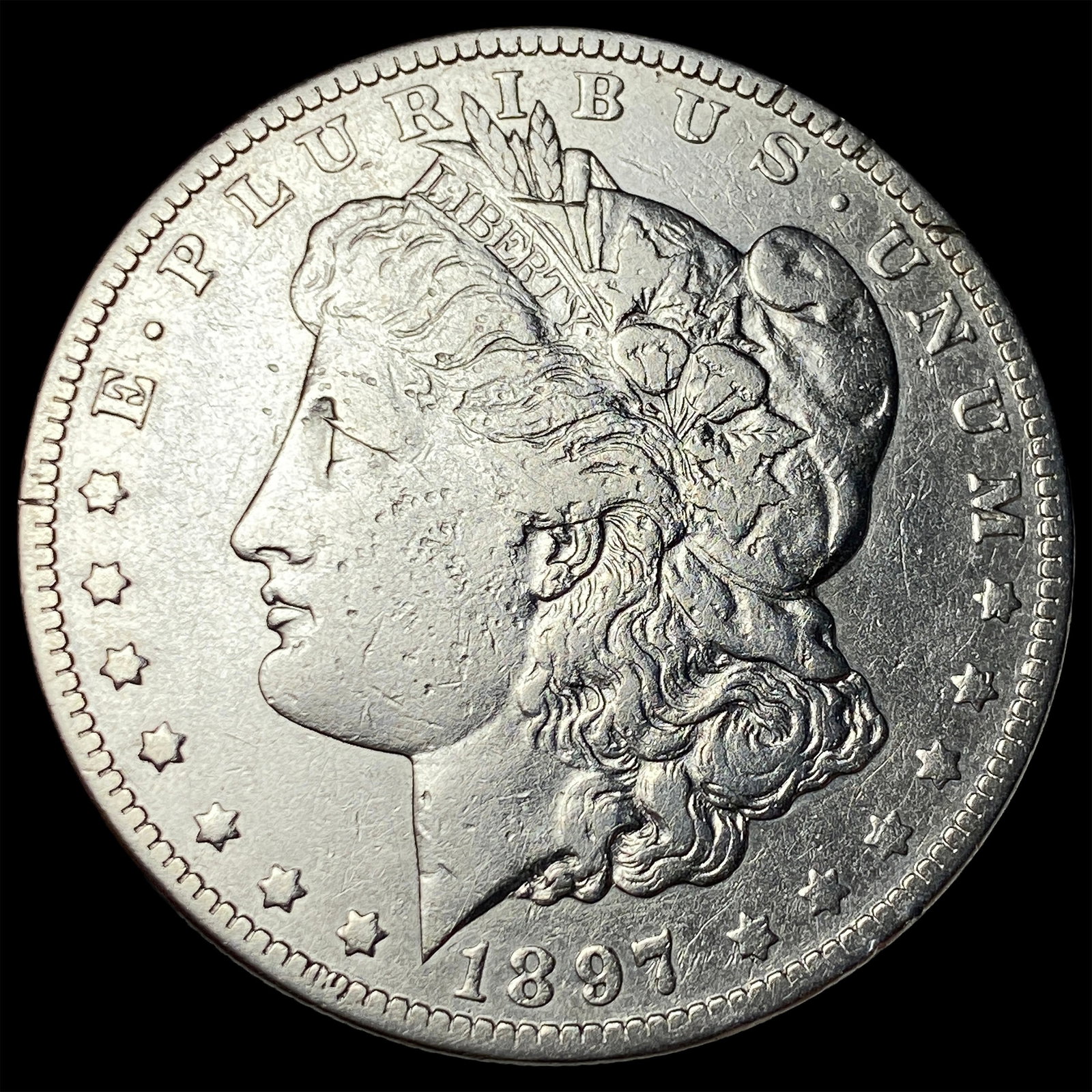 1897-O Silver Morgan Dollar NEARLY UNCIRCULATED: 1897-O Silver Morgan Dollar NEARLY UNCIRCULATED
