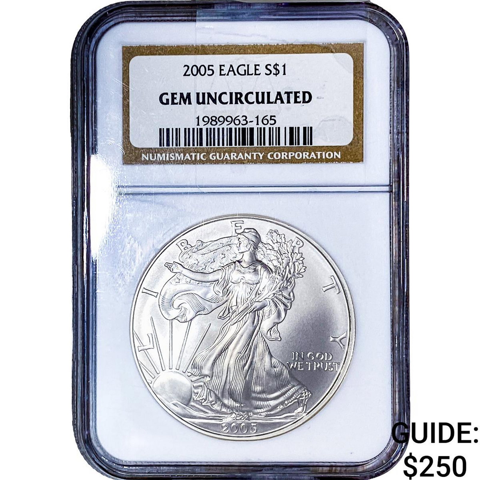 2005 Silver Eagle NGC: 2005 Silver Eagle NGC