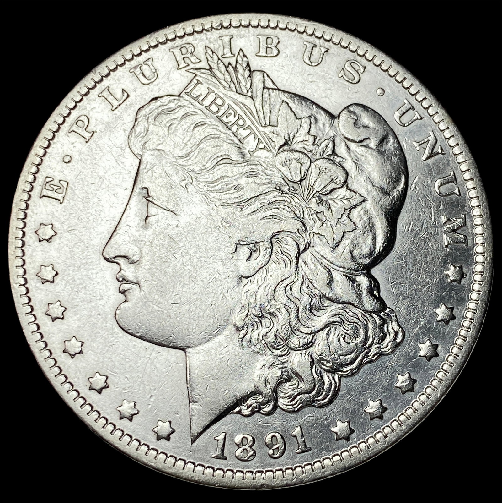 1891-O Silver Morgan Dollar ABOUT UNCIRCULATED: 1891-O Silver Morgan Dollar ABOUT UNCIRCULATED