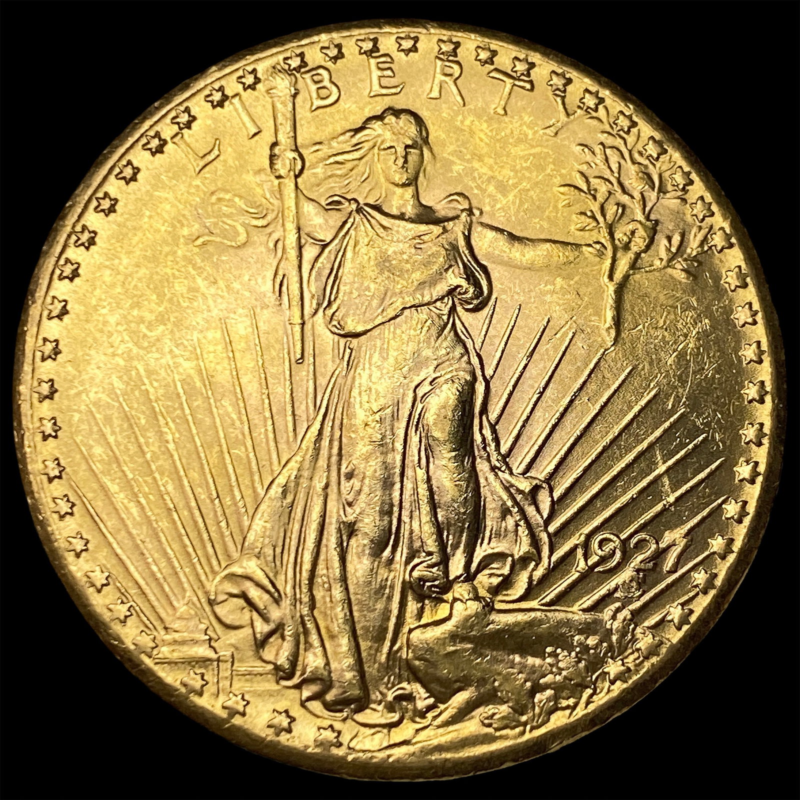1927 Gold $20 Saint-Gaudens Double Eagle UNCIRCULATED: 1927 Gold $20 Saint-Gaudens Double Eagle UNCIRCULATED