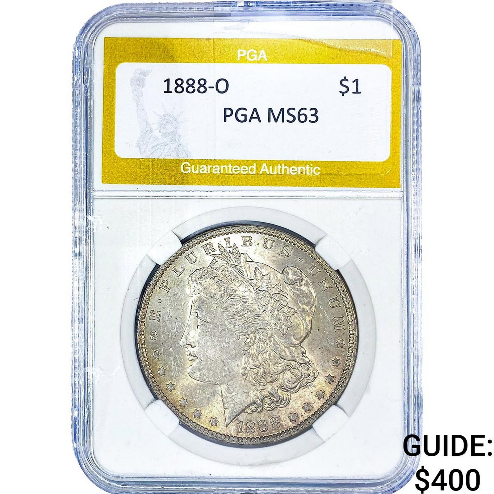 1888-O Morgan Silver Dollar PGA MS63: 1888-O Morgan Silver Dollar PGA MS63
