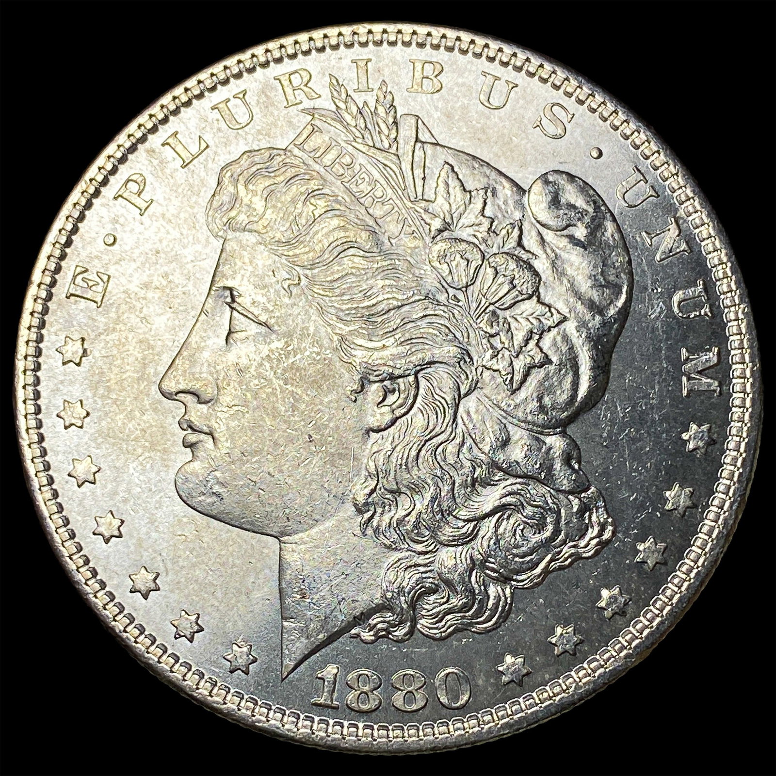 1880 Morgan Silver Dollar GEM BU: 1880 Morgan Silver Dollar GEM BU