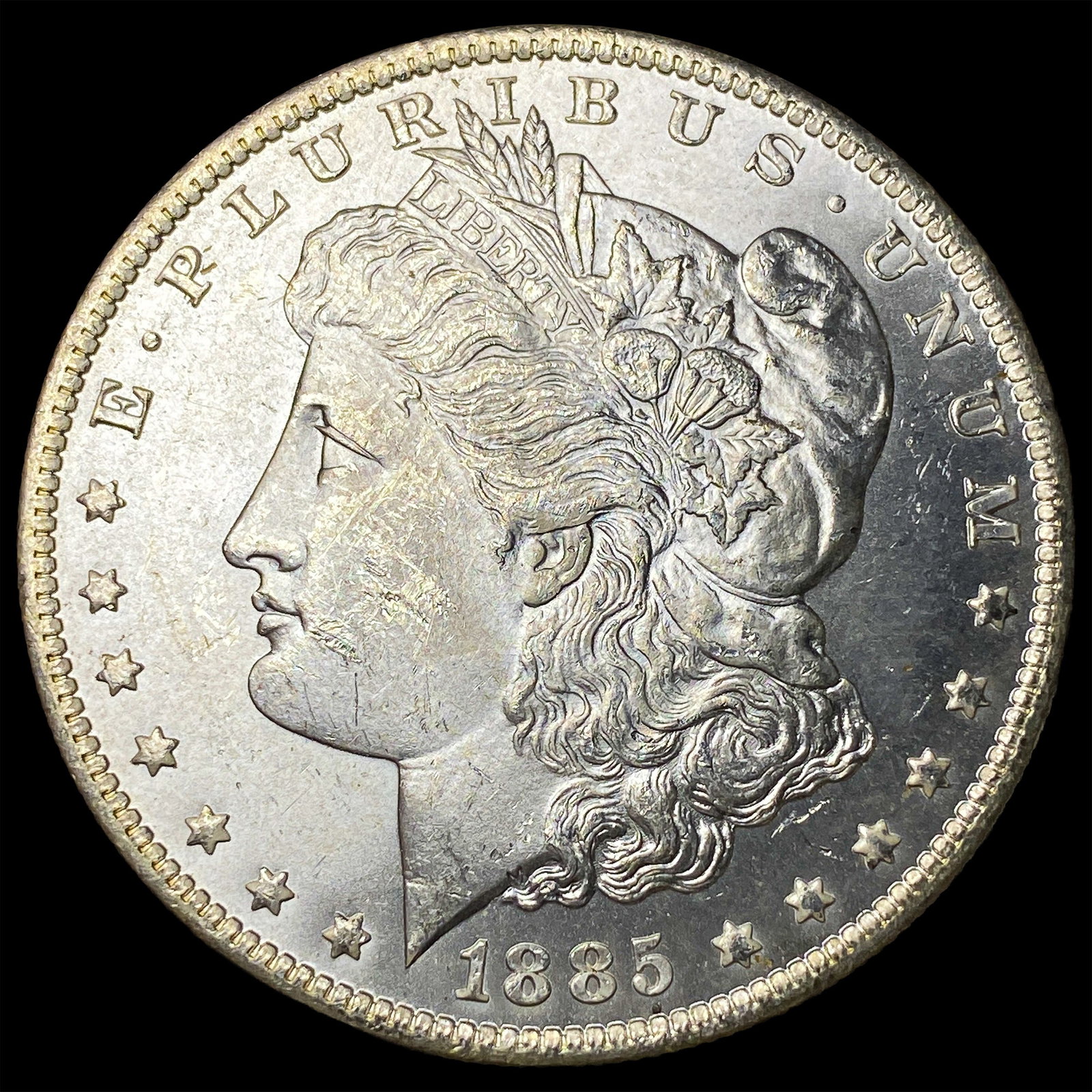 1885-O Silver Morgan Dollar GEM BU: 1885-O Silver Morgan Dollar GEM BU