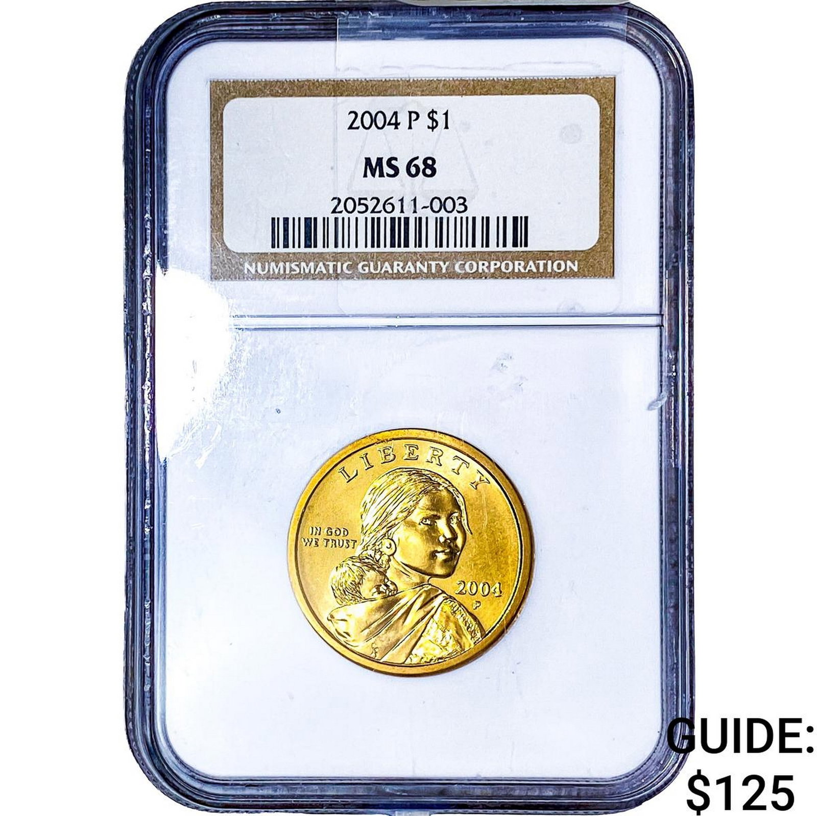 2004 $1 Liberty E Pluribus unum NGC MS68: 2004 $1 Liberty E Pluribus unum NGC MS68