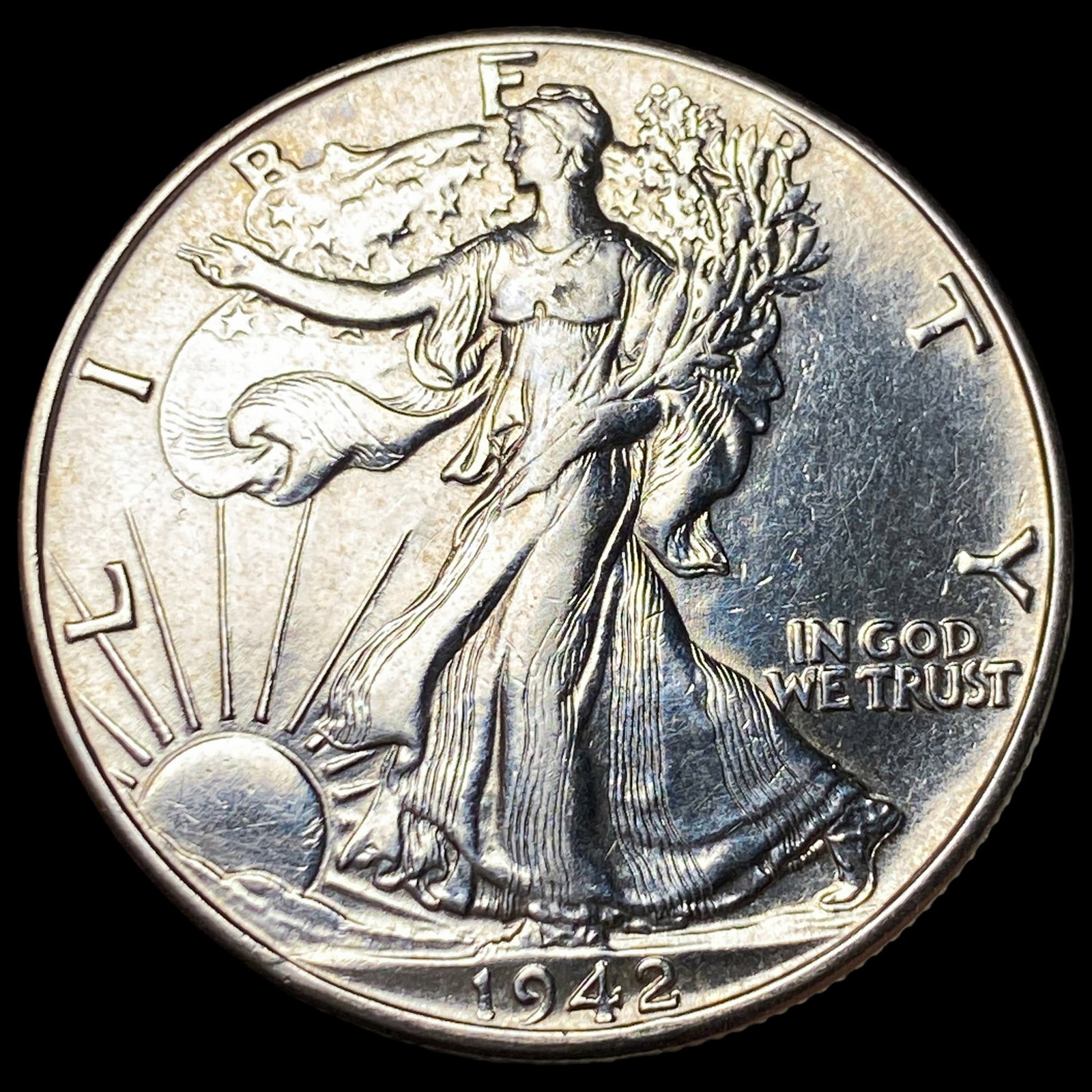 1942 Silver Walking Liberty Half Dollar CHOICE PROOF: 1942 Silver Walking Liberty Half Dollar CHOICE PROOF